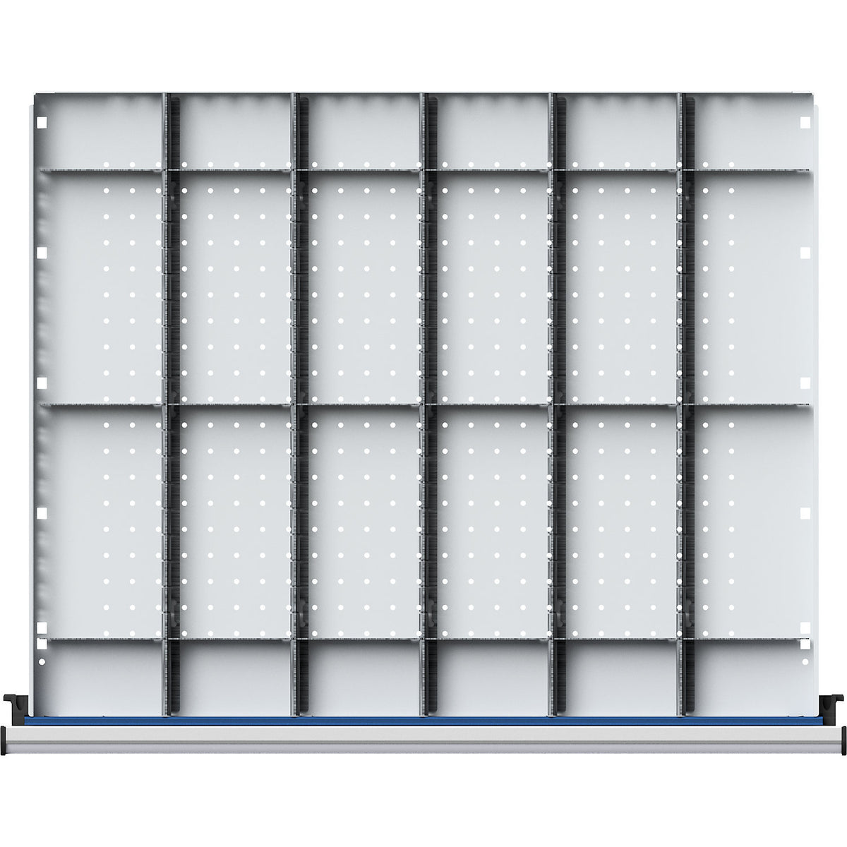 Divider set for drawer WxD 750 x 600 mm, ⅙ division, for front height 60 mm.