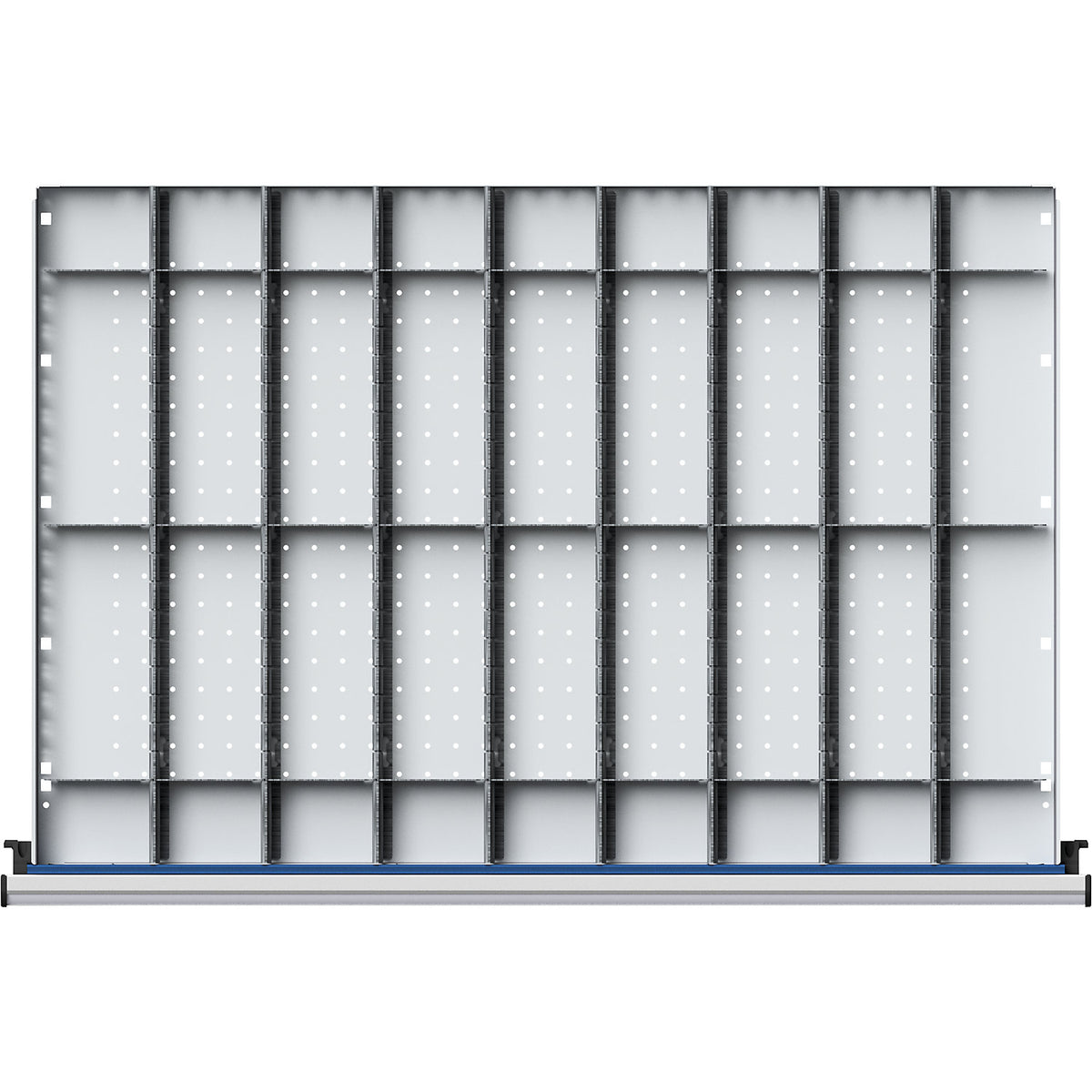 Divider set for drawer WxD 900 x 600 mm, 1/9 division, for front height 180 - 360 mm.