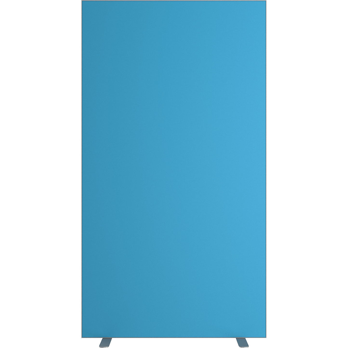 easyScreen partition, HxD 1740 x 390 mm, with sound insulation, blue, width 940 mm.