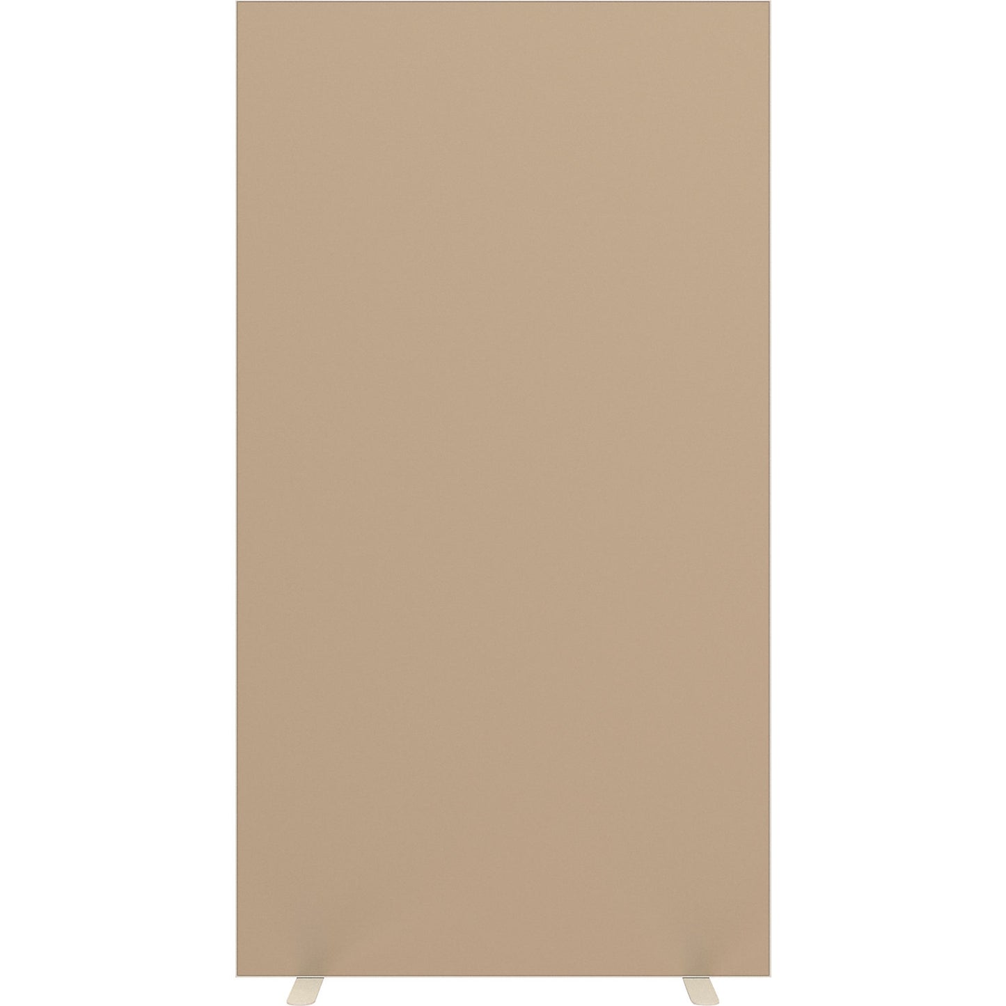 easyScreen partition, HxD 1740 x 390 mm, with sound insulation, sand, width 940 mm.
