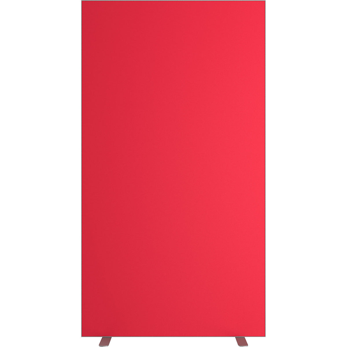 easyScreen partition, HxD 1740 x 390 mm, with sound insulation, red, width 940 mm.
