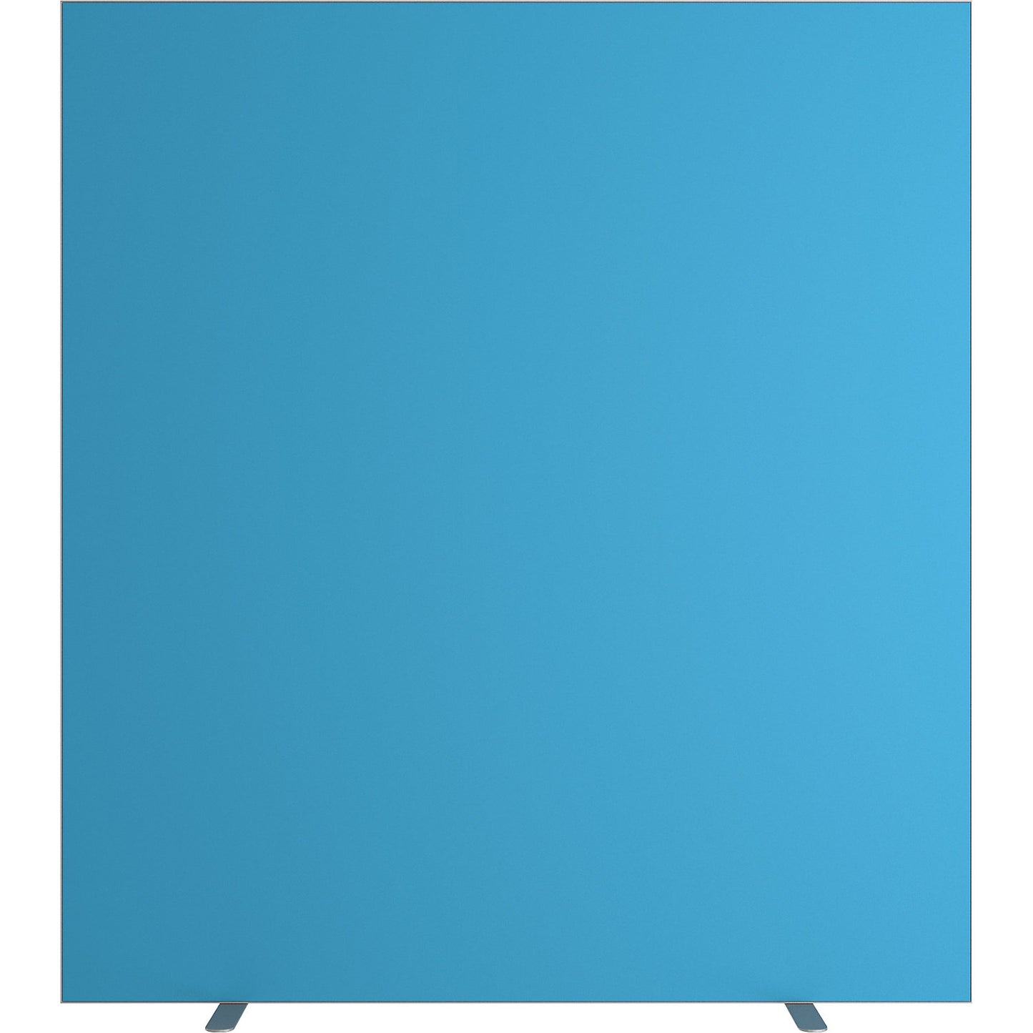 easyScreen partition, HxD 1740 x 390 mm, with sound insulation, blue, width 1600 mm.