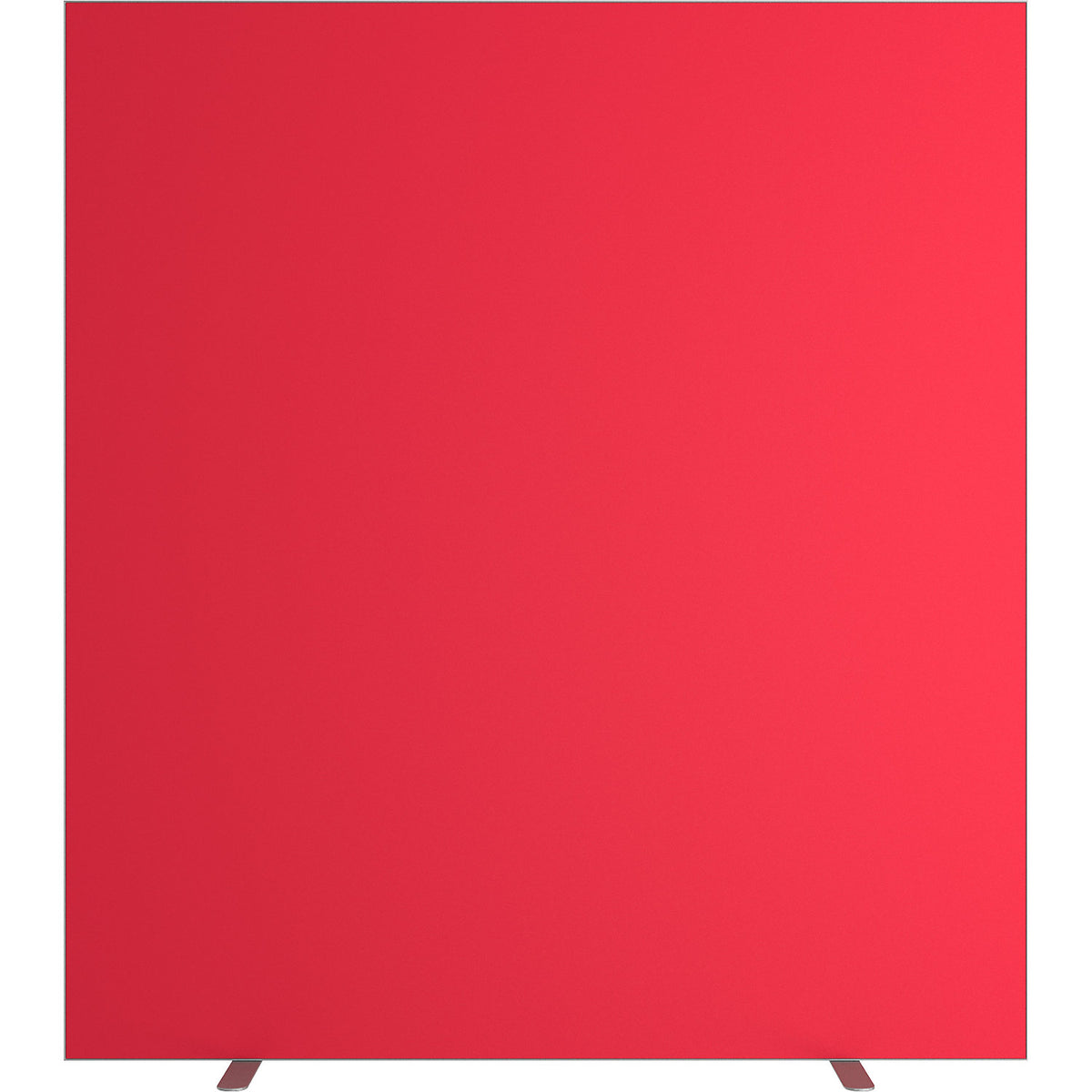 easyScreen partition, HxD 1740 x 390 mm, red, width 1600 mm.