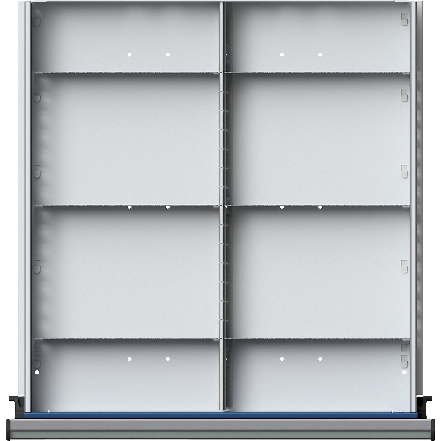 Divider for drawer WxD 500 x 540 mm, ½ division, for drawer height 90 - 150 mm.