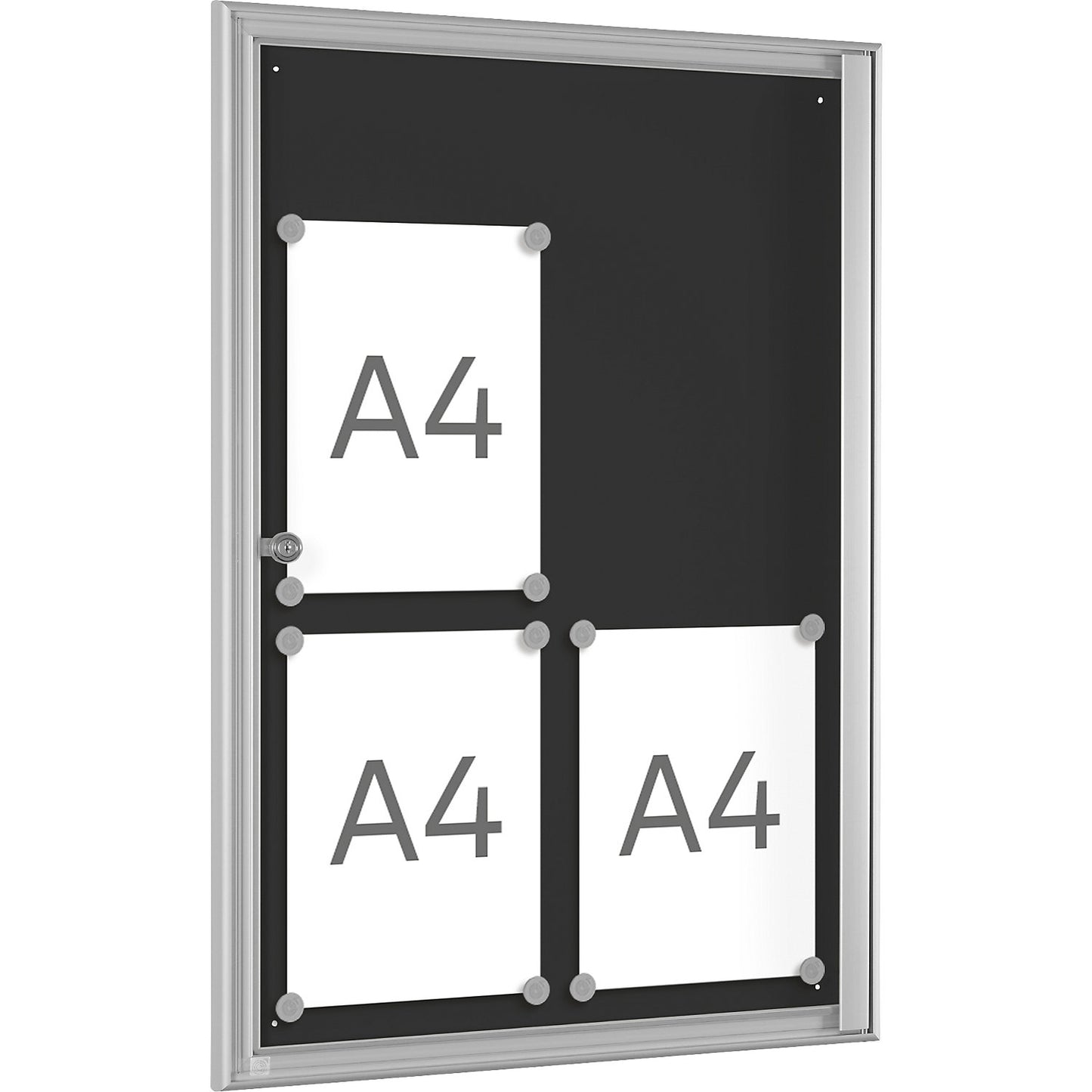 BASIC display case, for 4 x A4, charcoal.