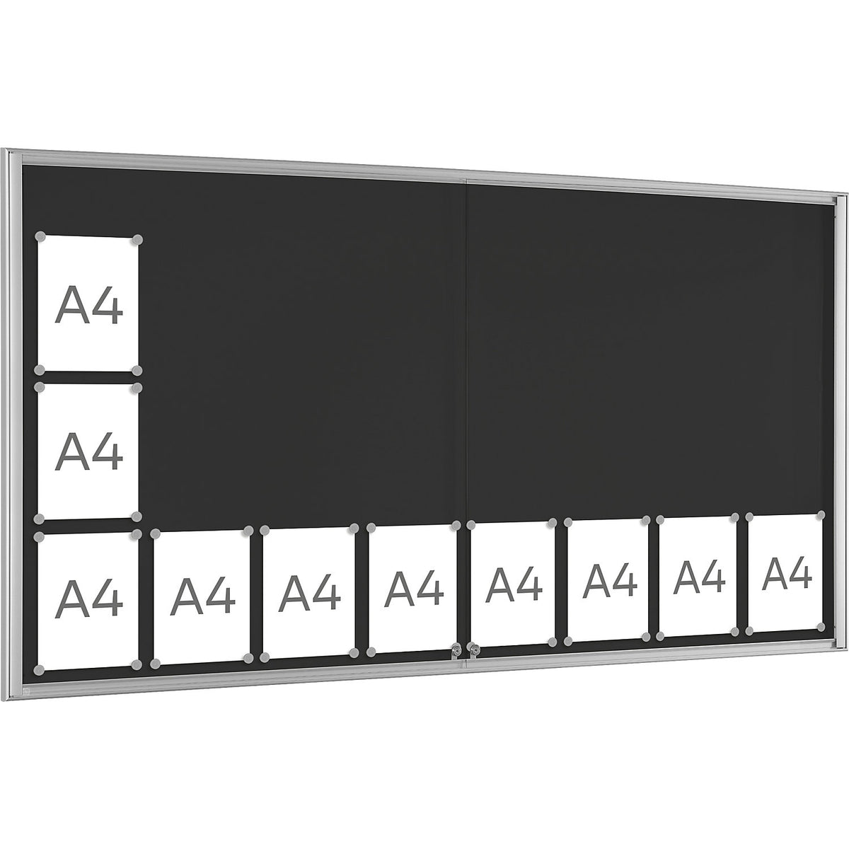 BASIC display case, for 24 x A4, charcoal.