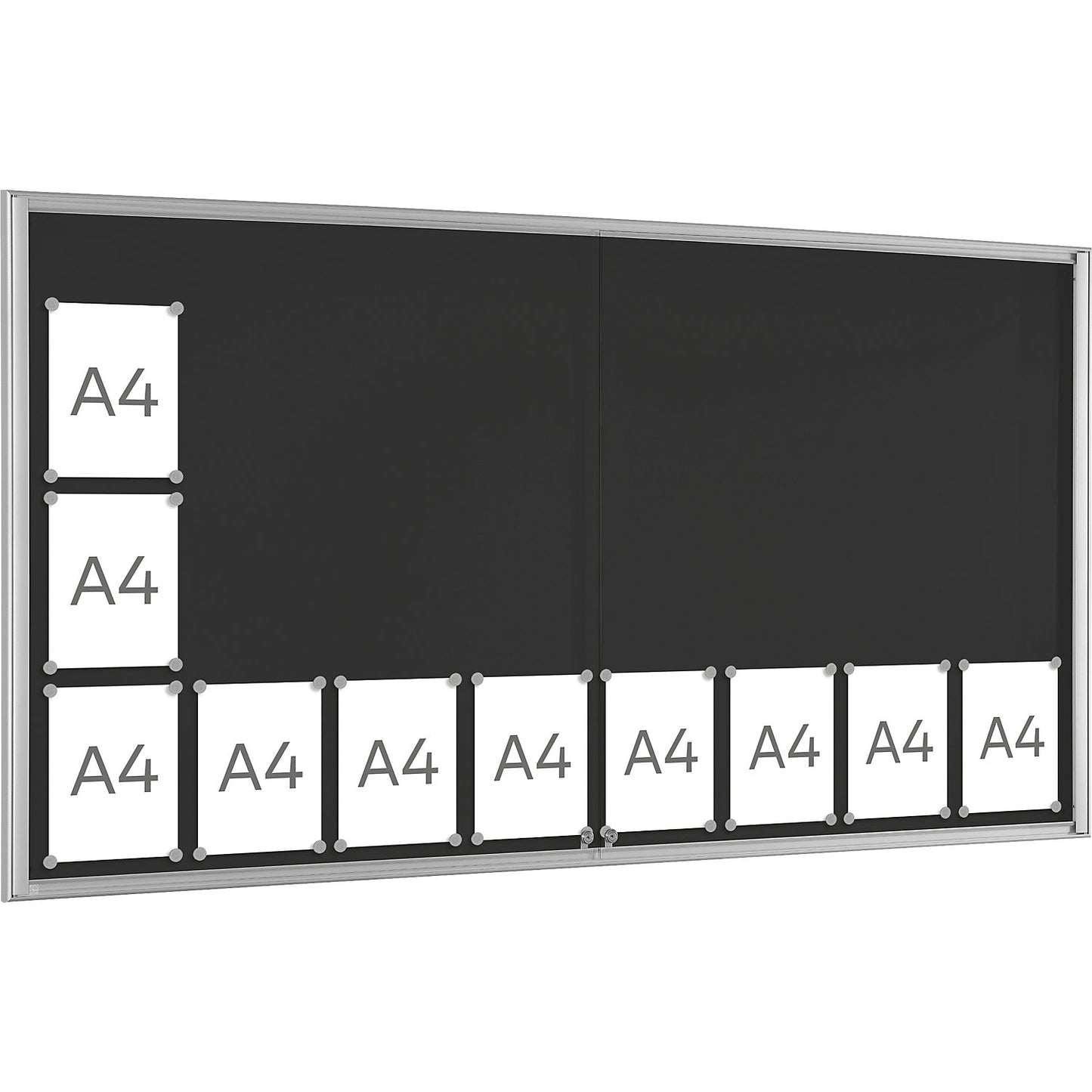 BASIC display case, for 24 x A4, charcoal.