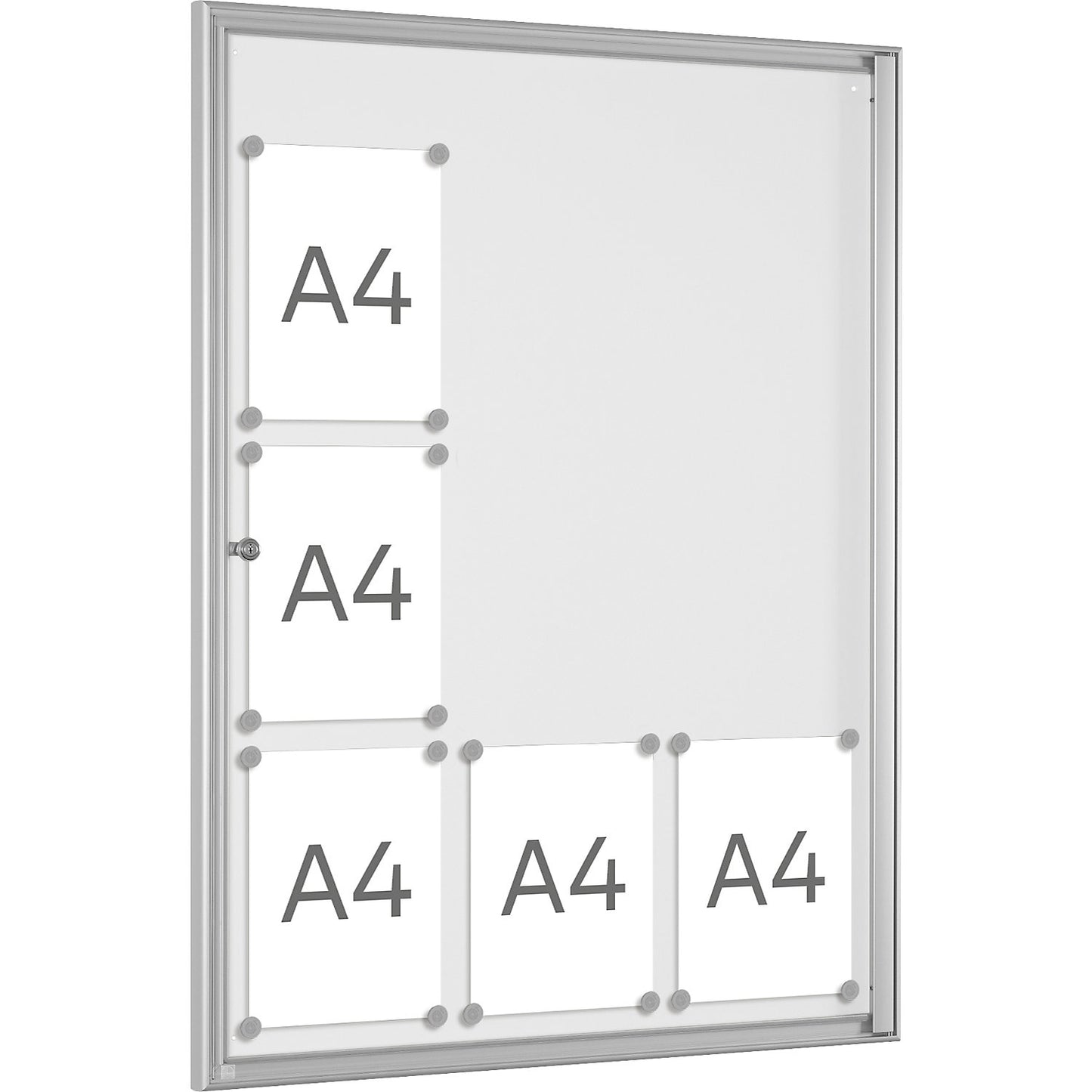 BASIC display case, for 9 x A4, pure white.