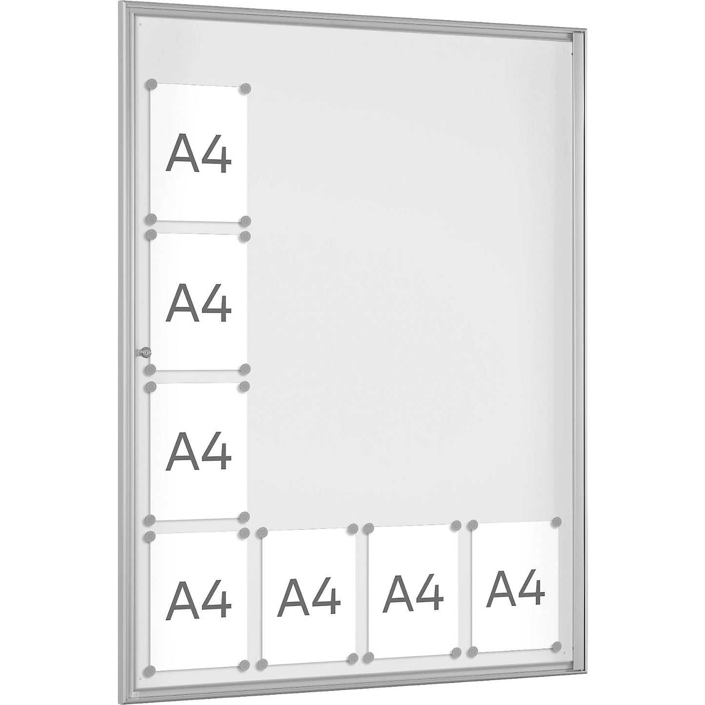 BASIC display case, for 16 x A4, pure white.