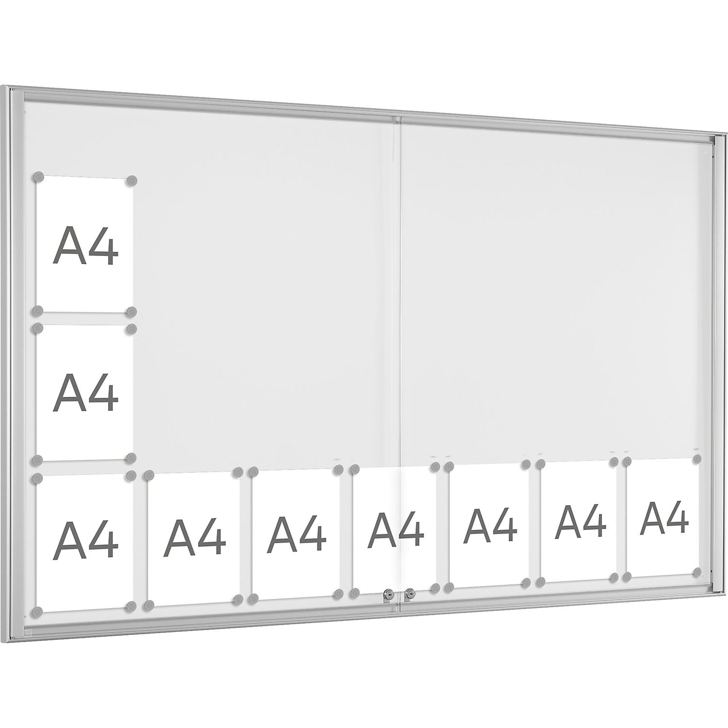 BASIC display case, for 21 x A4, pure white.