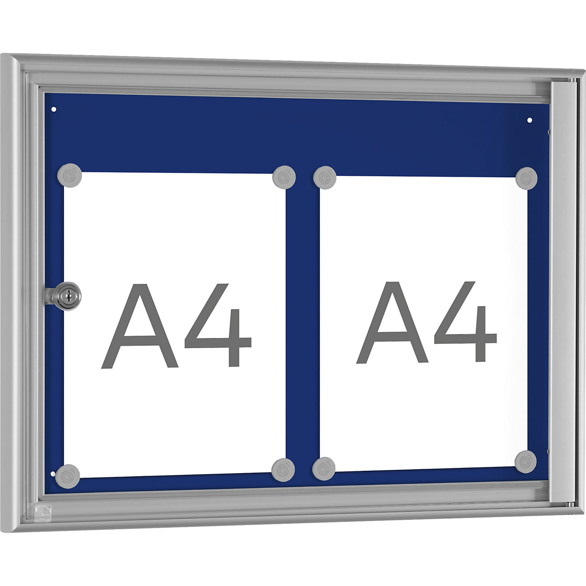 BASIC display case, for 2 x A4, gentian blue.