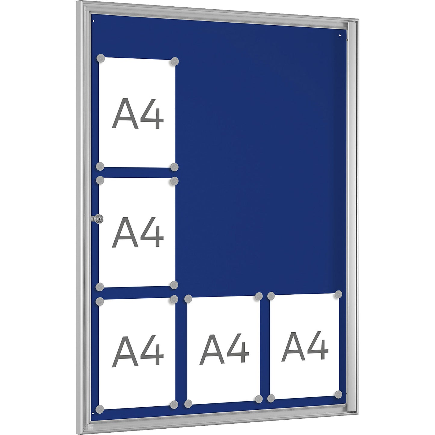 BASIC display case, for 9 x A4, gentian blue.