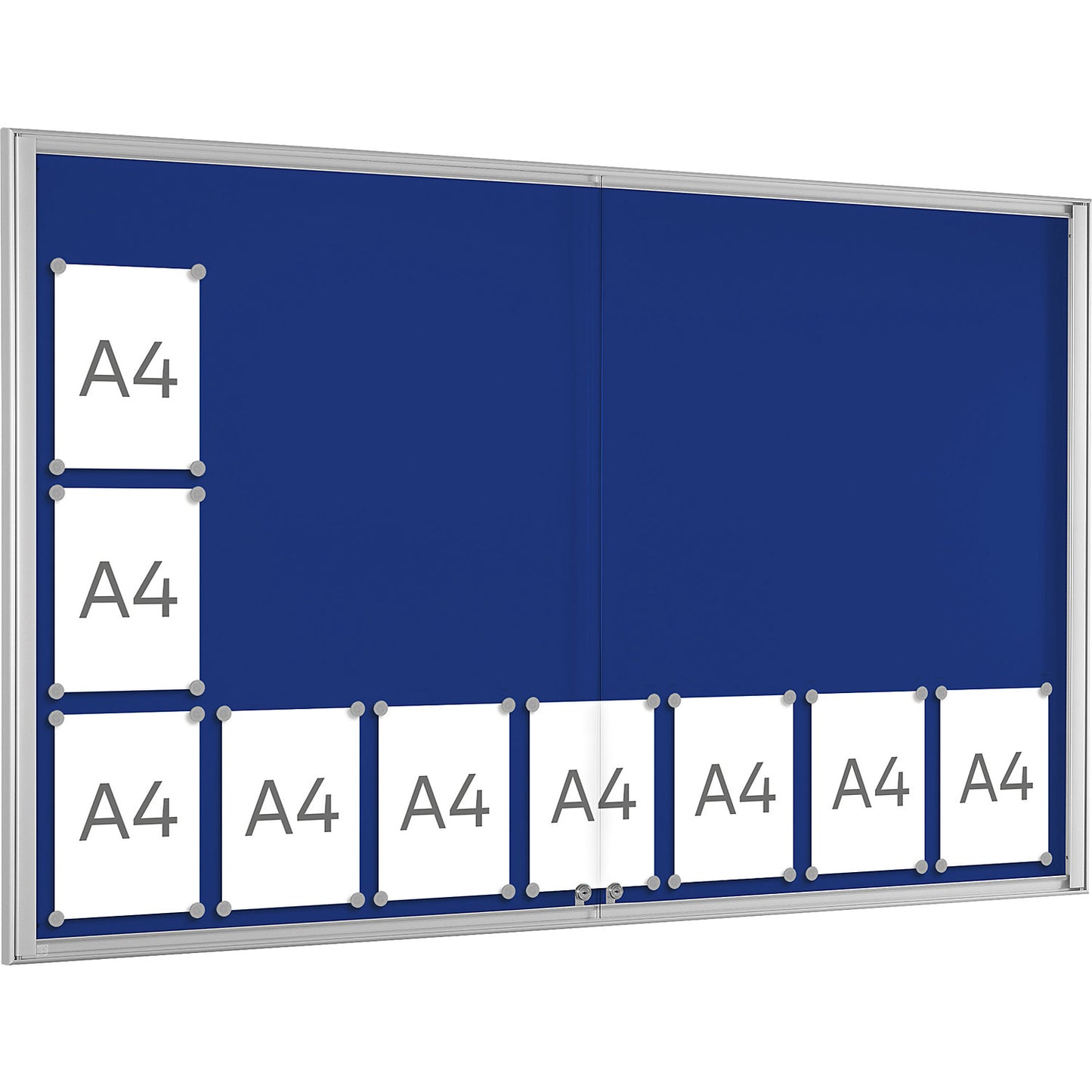 BASIC display case, for 21 x A4, gentian blue.