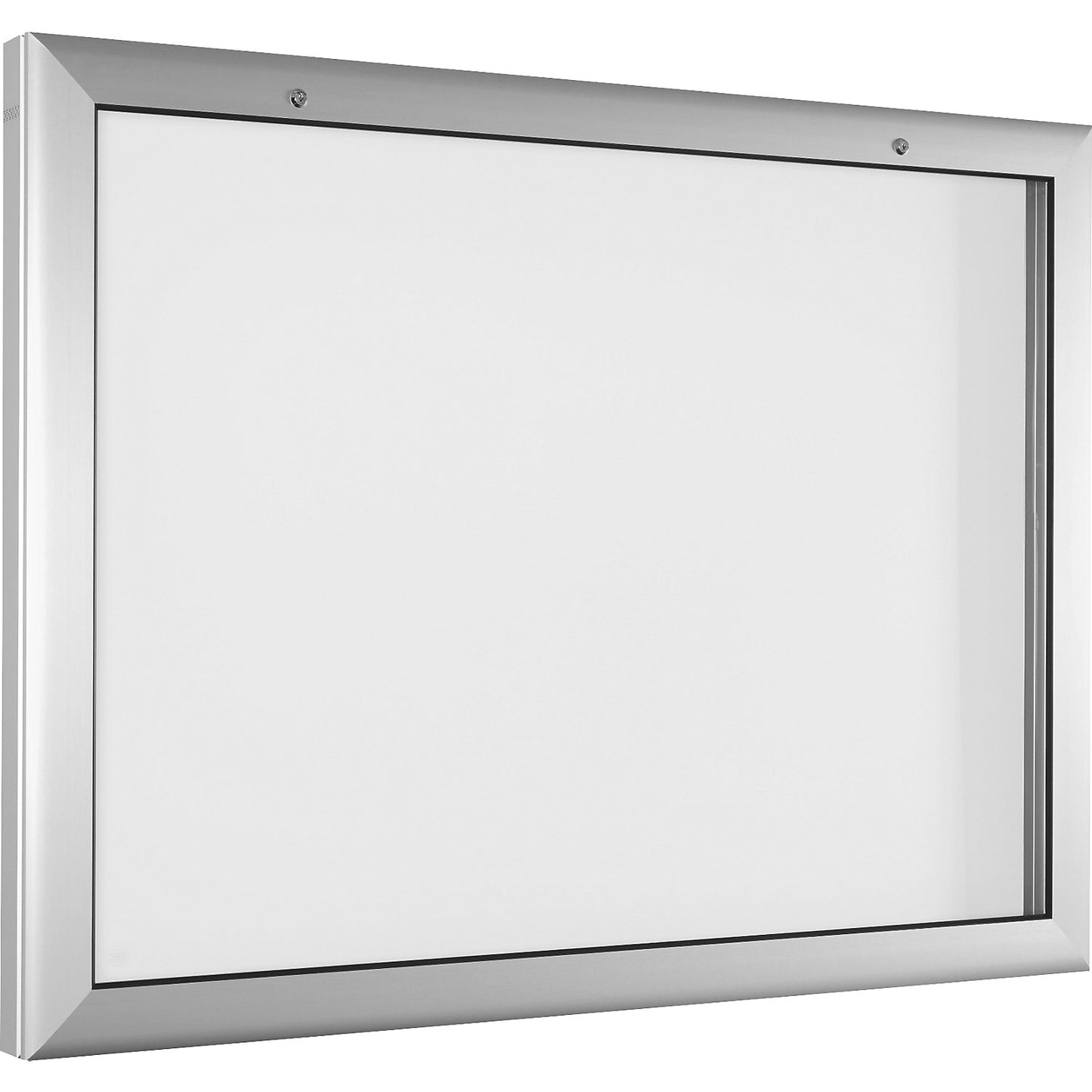 Display case, for 18 x A4, pure white, opens 180° downwards.