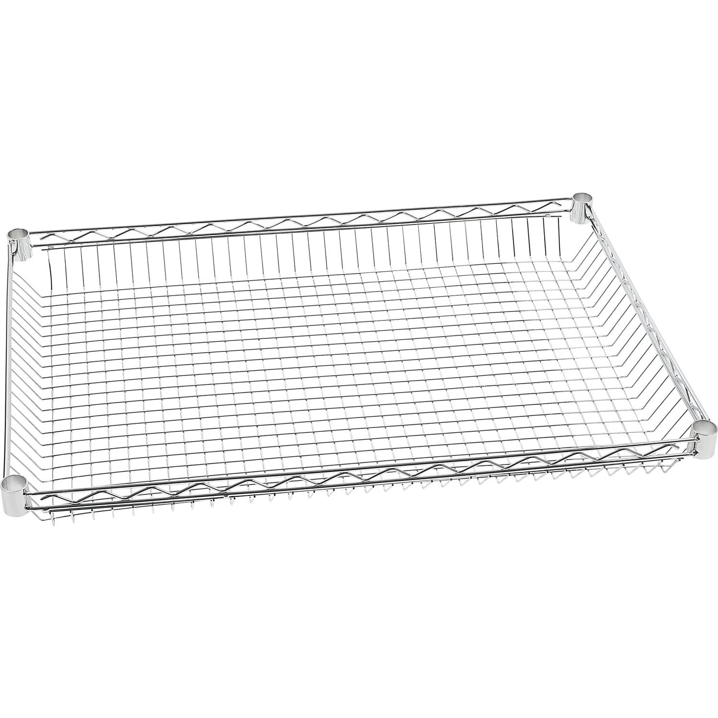 Basket for wire mesh table trolley, LxW 910 x 610 mm, chrome plated.