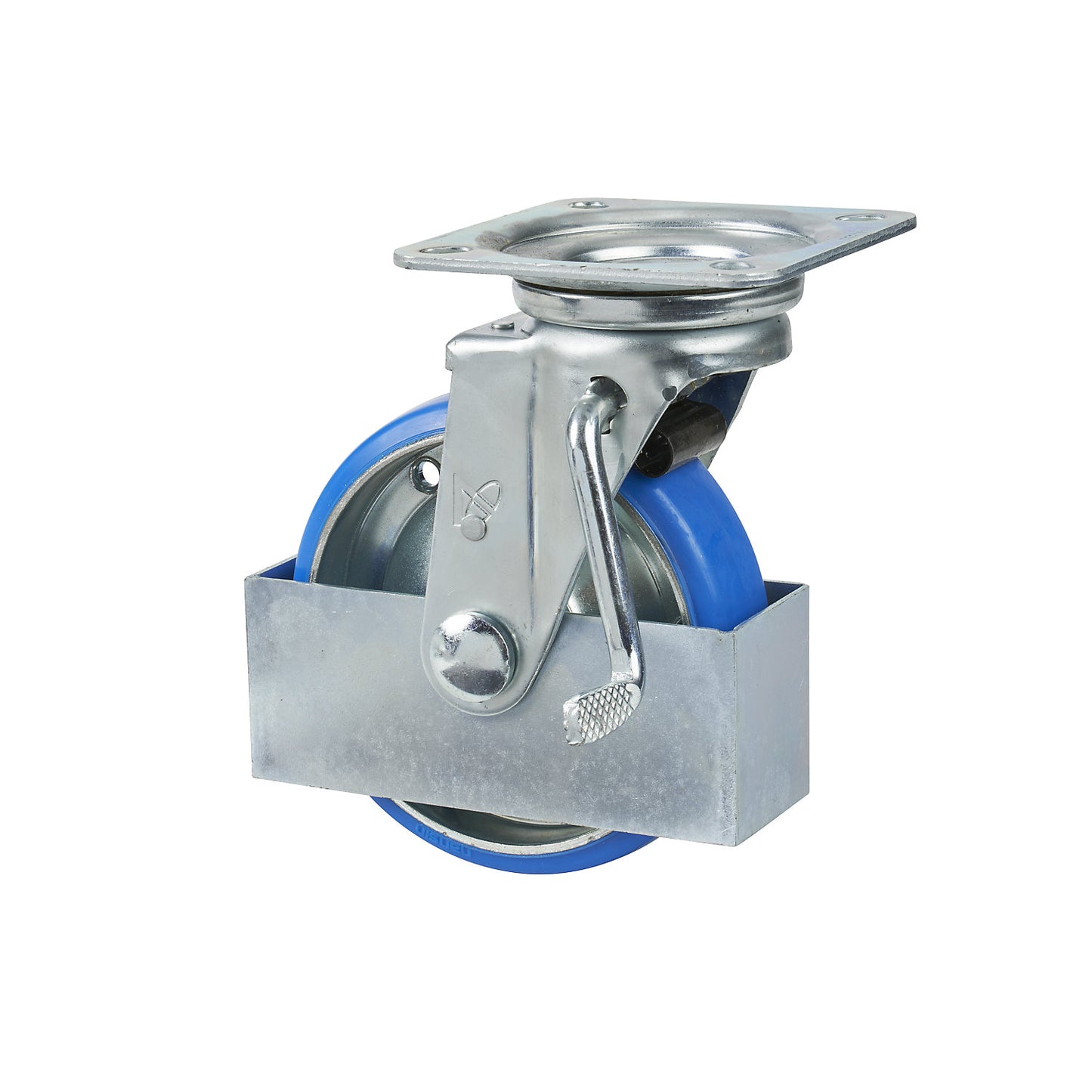 Steering wheel with wheel stop, plate dimensions 120 x 120 mm, Ø 150 x 42 mm.