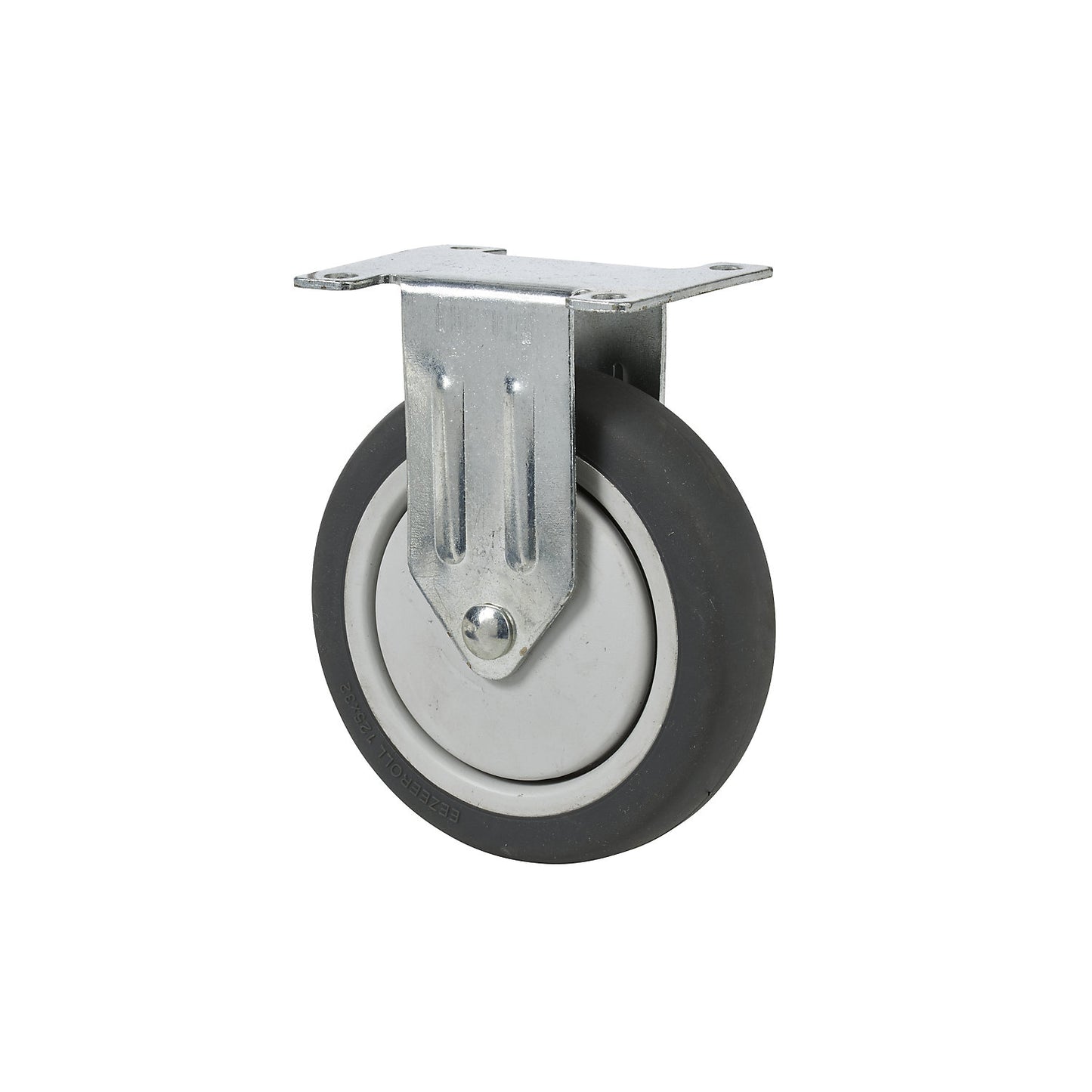 Castor for aluminium platform truck, for AWX 200, max. load 200 kg, fixed castor, Ø 125 mm.