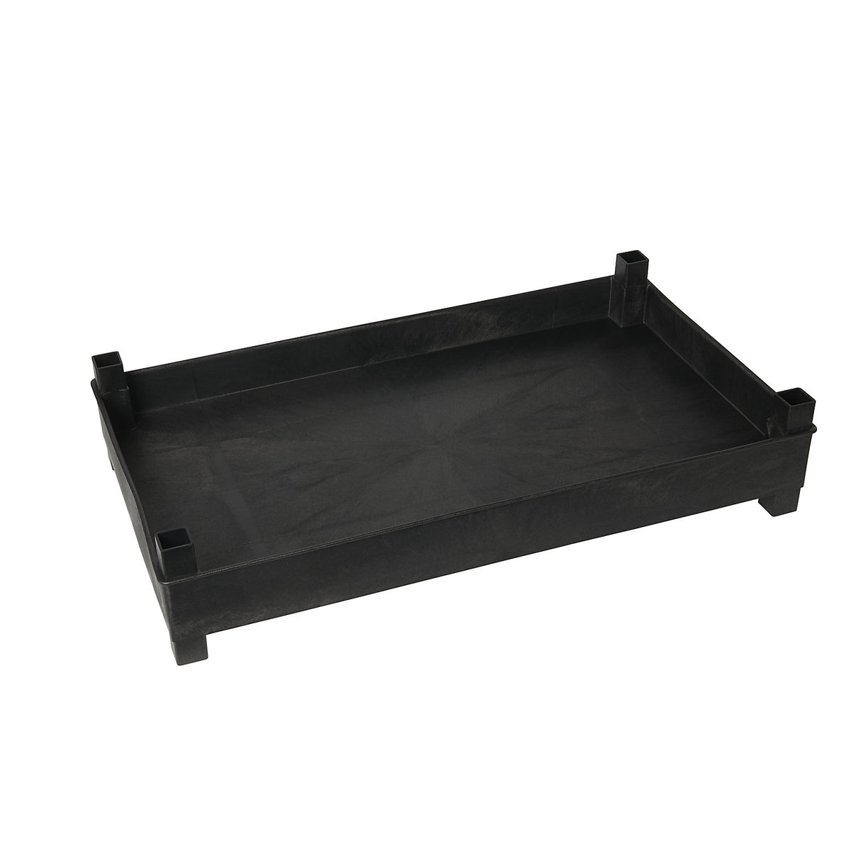 Tray shelf, middle shelf, black.
