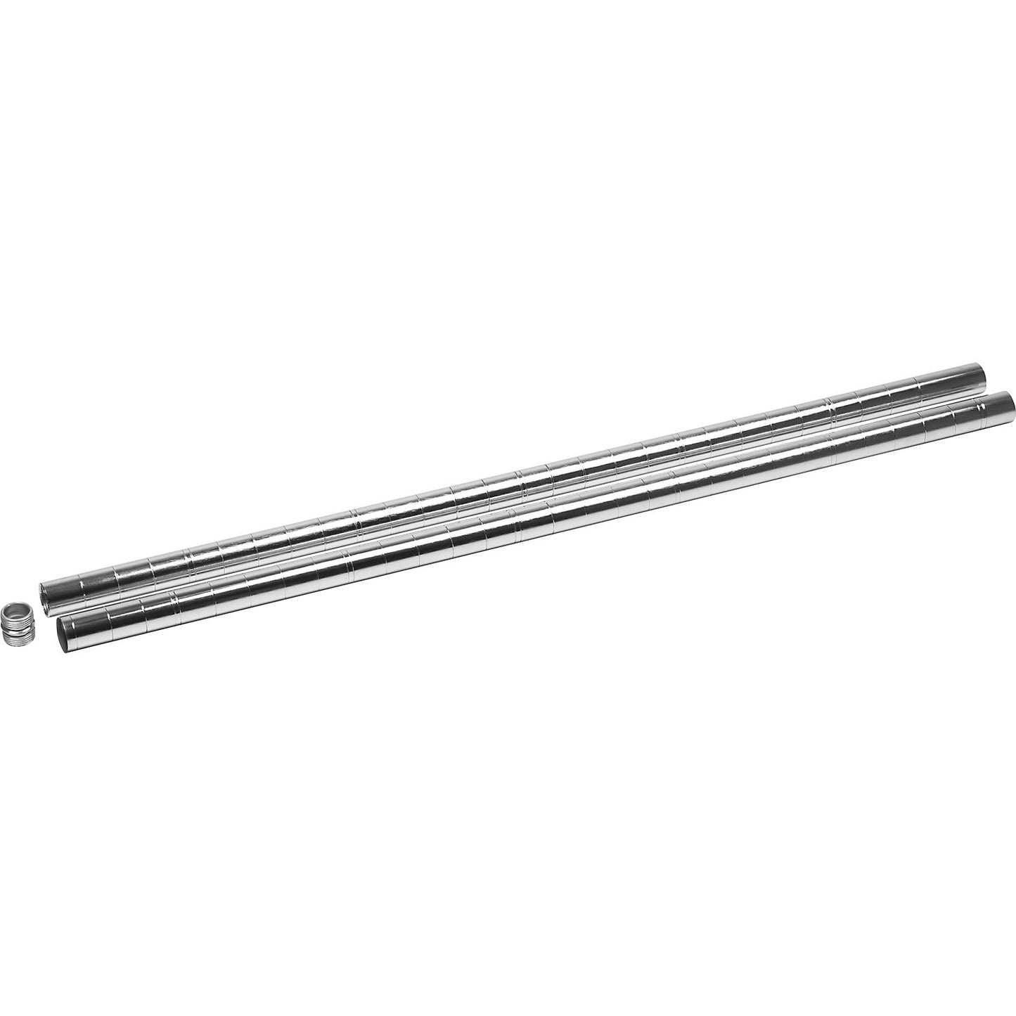 Post for wire mesh table trolley, length 750 mm, pack of 2, chrome plated.