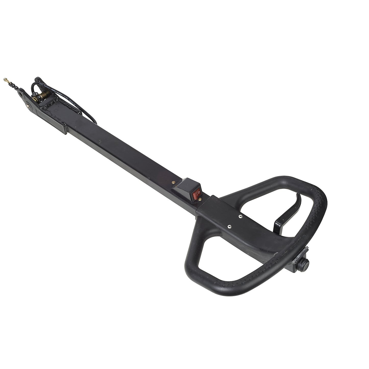Drawbar, black, for high-lift pallet truck.