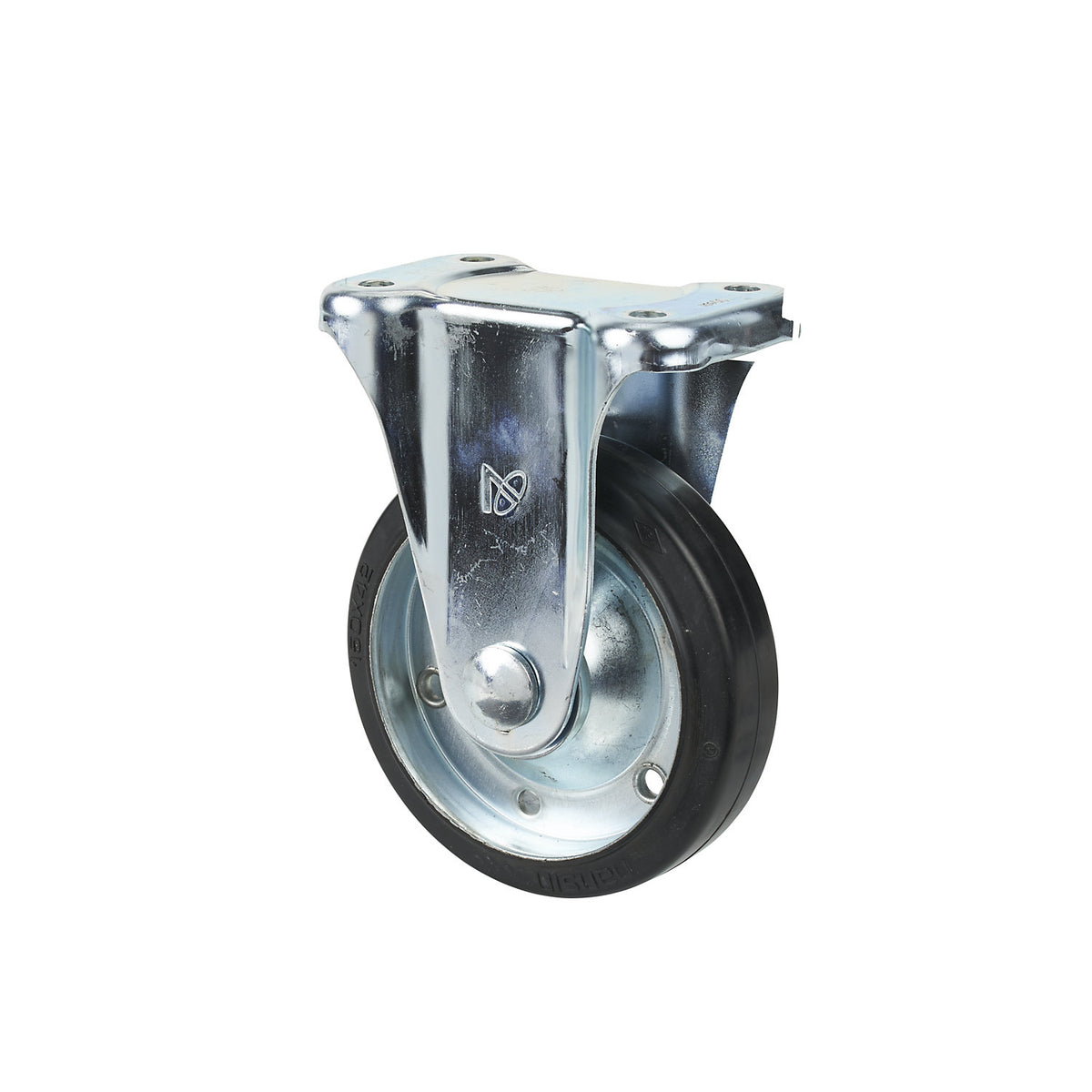 Fixed castor, for scissor lift platform truck, Ø 150 x 42 mm.