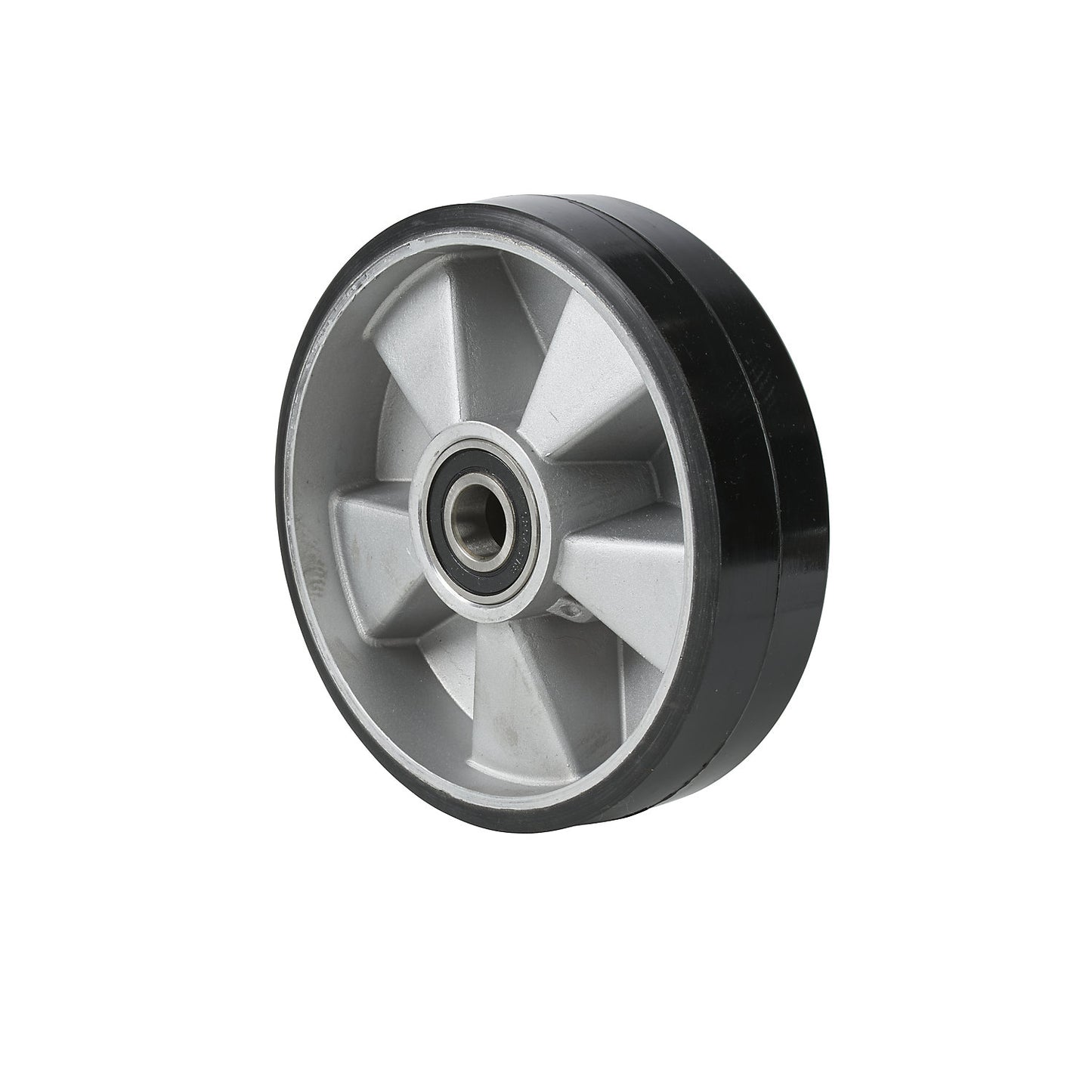 Steering wheel, for high-lift pallet truck, black / silver.