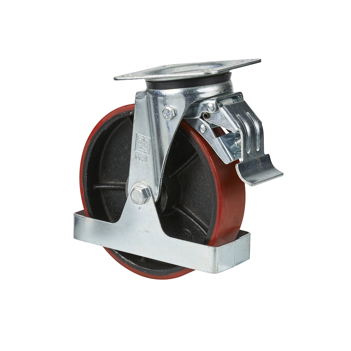 Steering wheel with brake, for pallet stacker, Ø 200 x 50 mm.