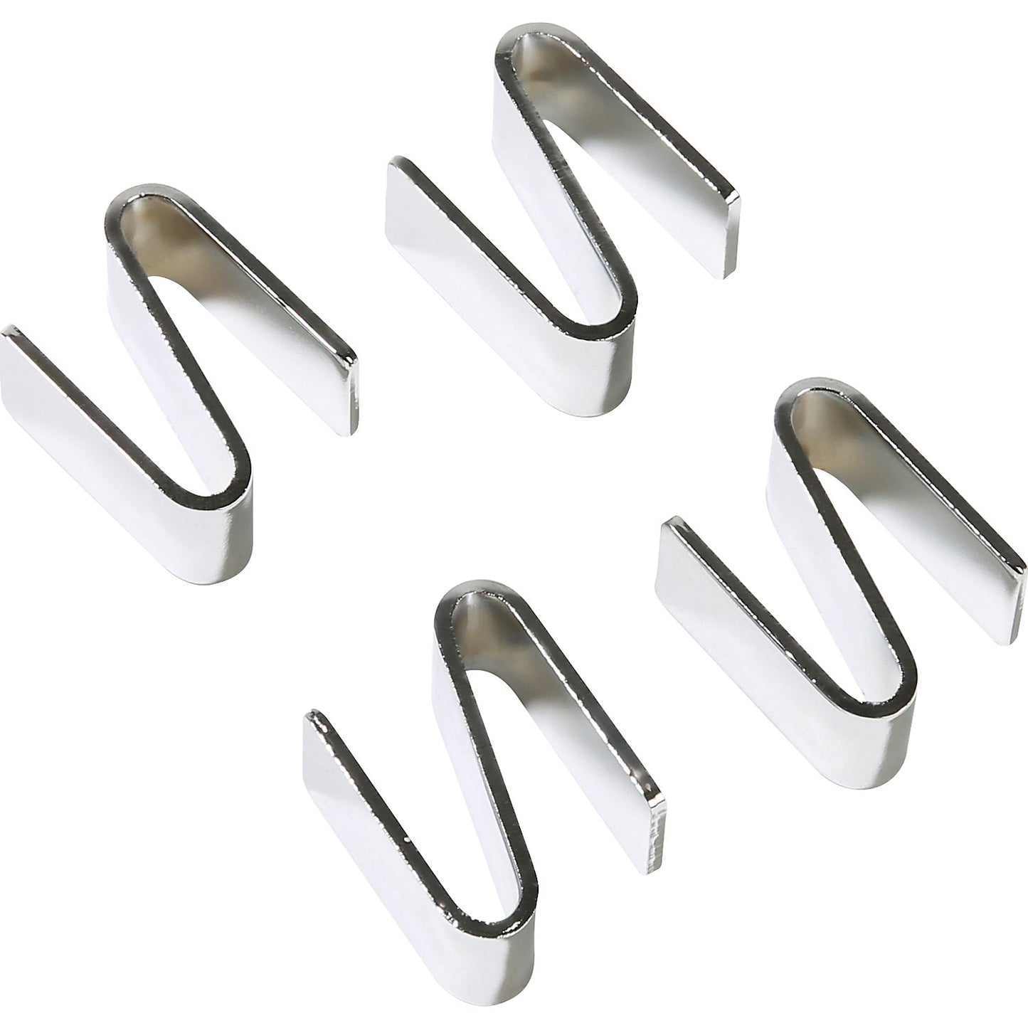 Set of S hooks, for wire mesh table trolleys, metal.