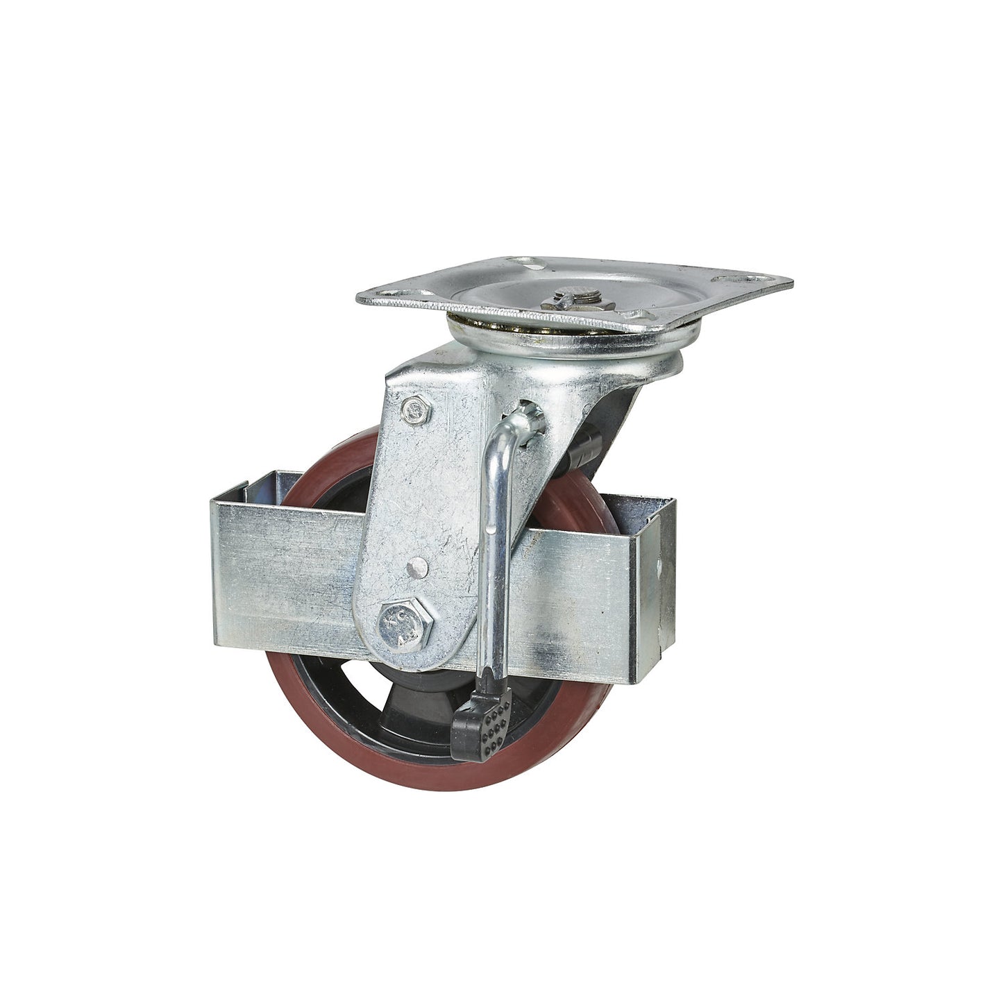 Spare wheel, Ø 125 x 32 mm, old version, swivel castor with wheel stop.