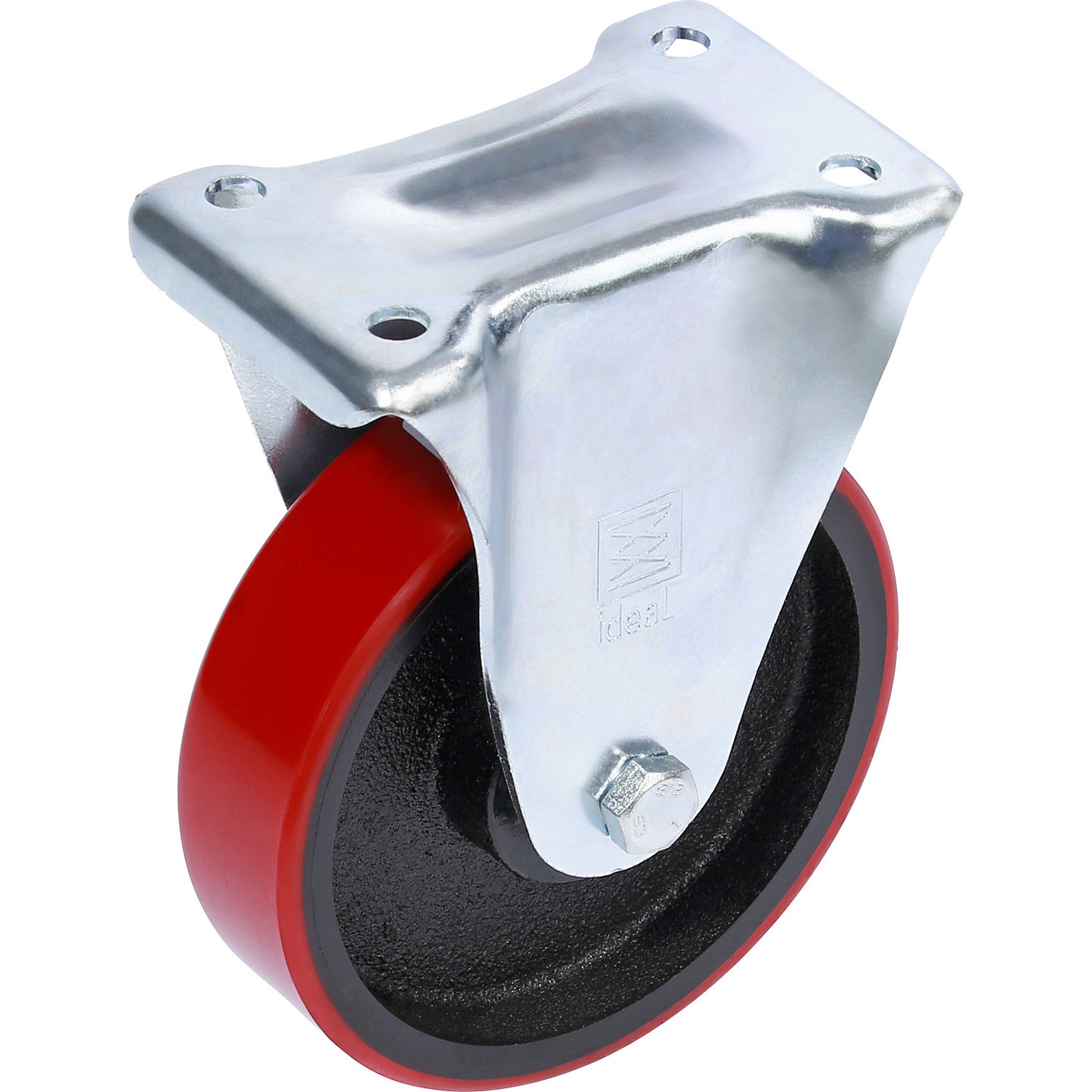 Fixed castor, polyurethane, Ø 150 mm.