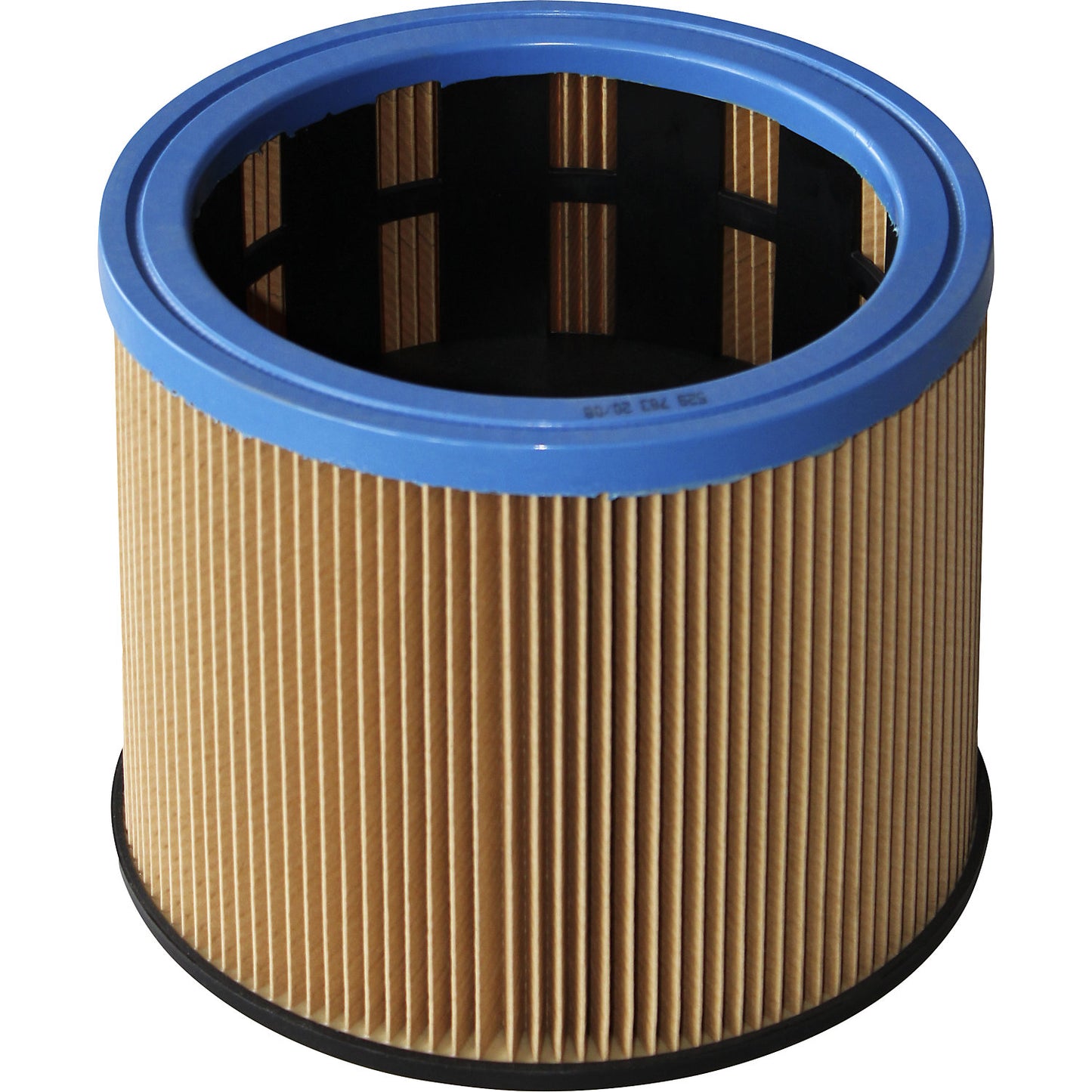 Concertina filter cartridge, with approx. 7200 cm² cellulose filter surface, for professional vacuum cleaners.