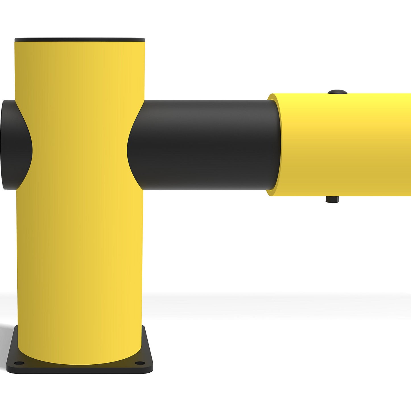 Safety railing, flexible plastic, made of flexible plastic, type Hotel, end posts.