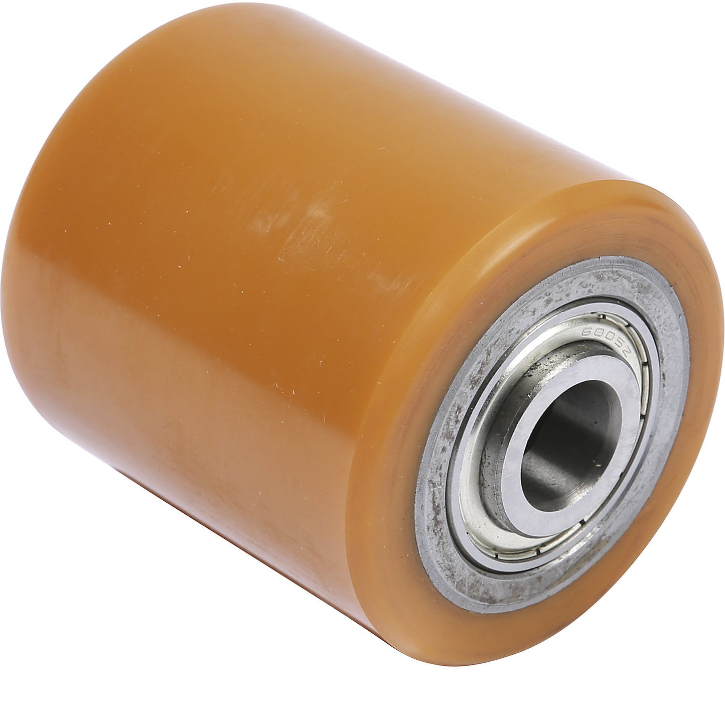 Single fork roller, polyurethane, on a steel core.