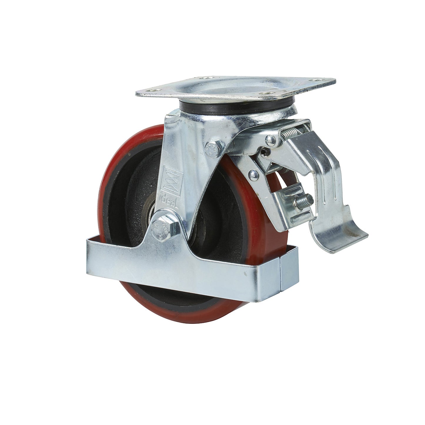 Spare wheel, Ø 150 x 50 mm, swivel castor with double stop.