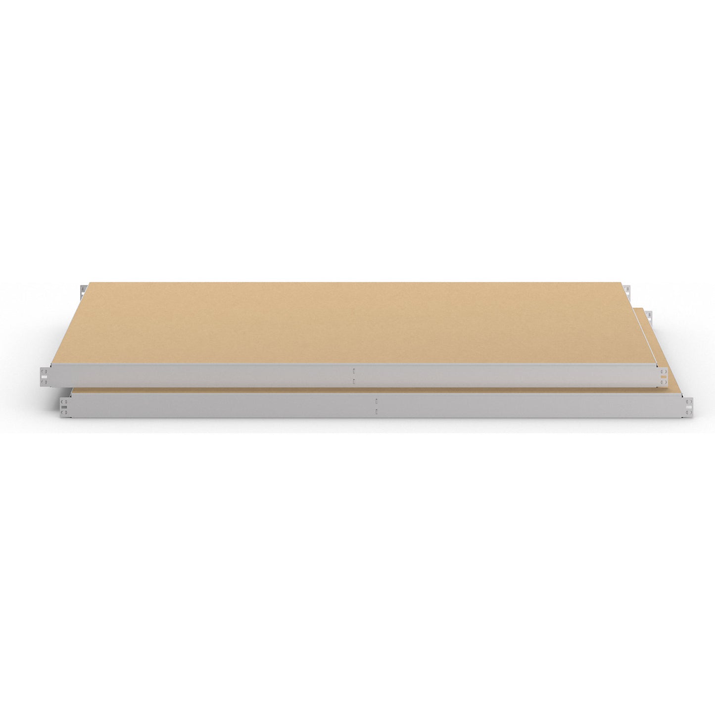 Moulded chipboard shelf, pack of 2, depth 786 mm, width 1436 mm.