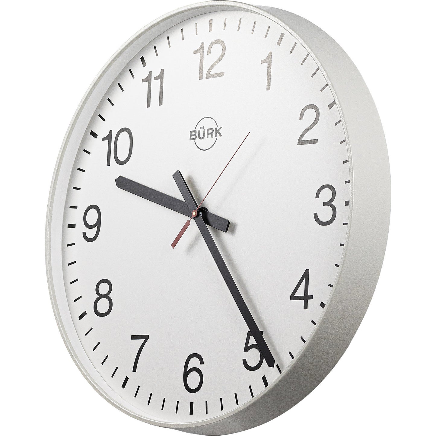 Wall clock - the universal clock, Ø 400 mm, quartz clock, with numbers.