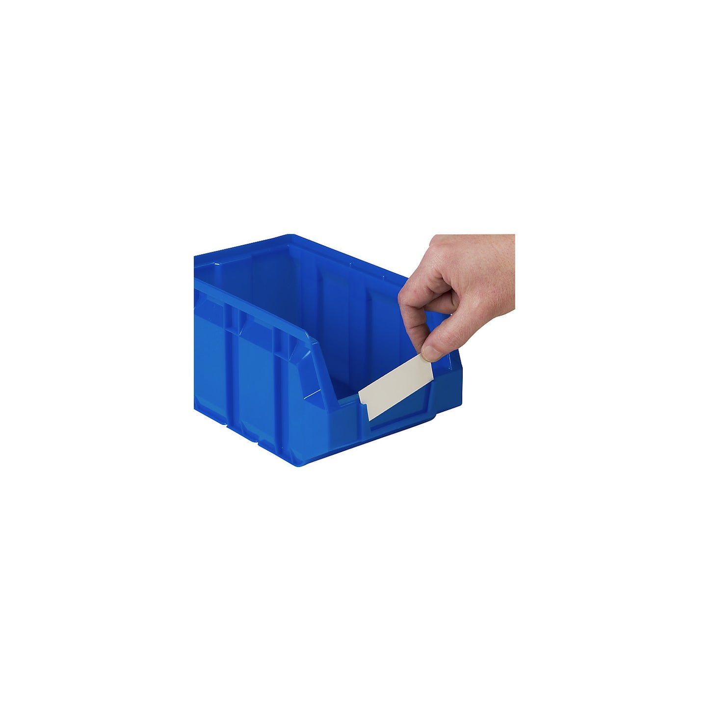 Labels, for open fronted storage bin, pack of 100, WxH 45 x 12 mm.