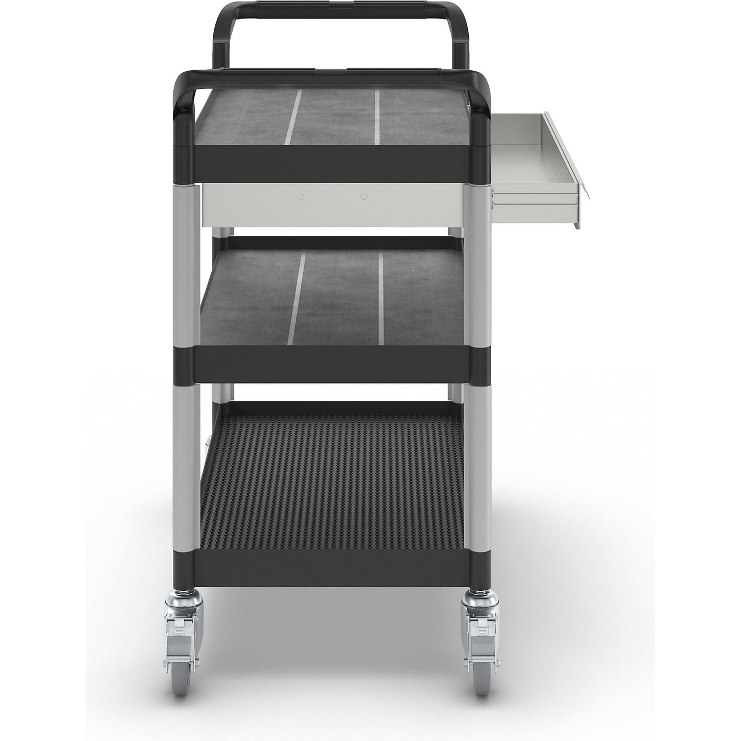 General purpose truck with drawers, LxWxH 850 x 480 x 1000 mm, 1 drawer, 3 shelves, max. load 250 kg.