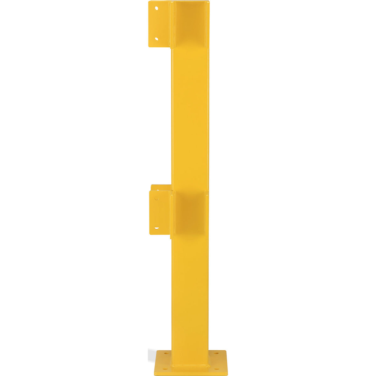 Posts for safety railing, for indoor use, 500 mm high for 1 bar, corner post.