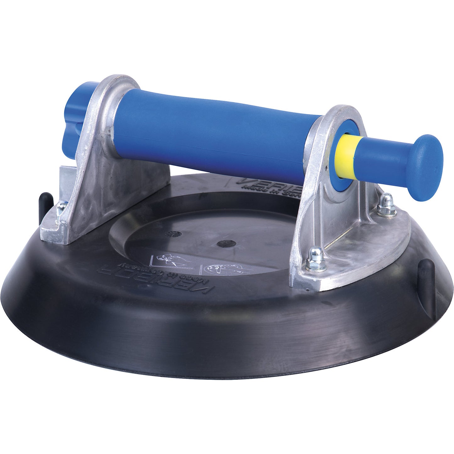 VERIBOR® suction lifter, 1 head aluminium body with hand pump, max. load 80 kg, disc Ø 220 mm.