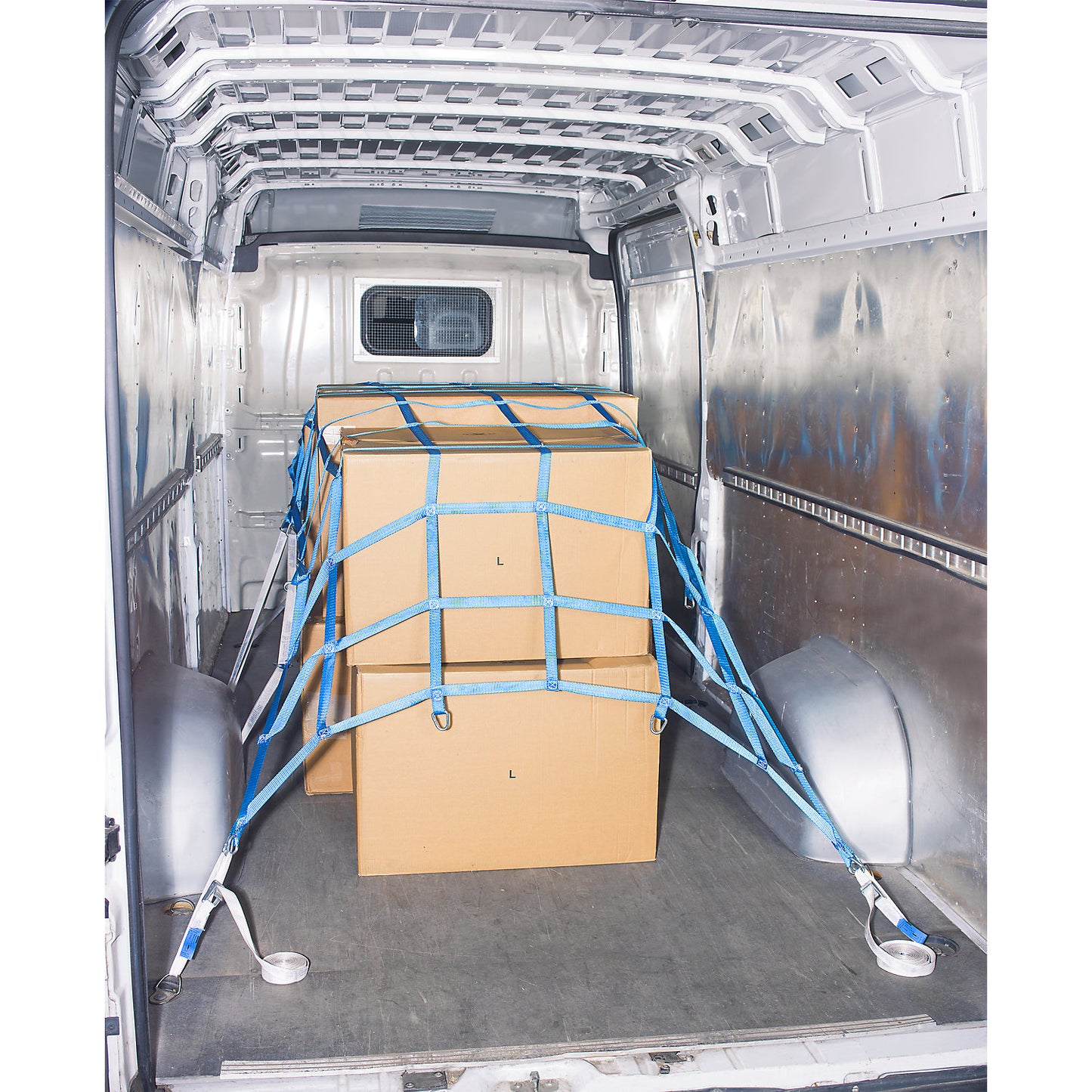 Load securing net, for small van, LxW 4000 x 1300 mm.