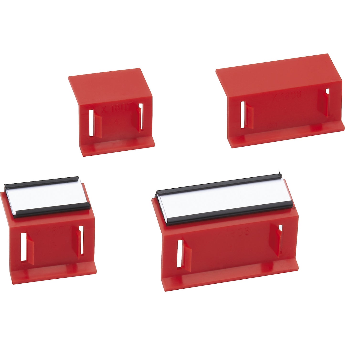 Label holders, pack of 10, for slotted panels, W x H 47 x 12 mm.