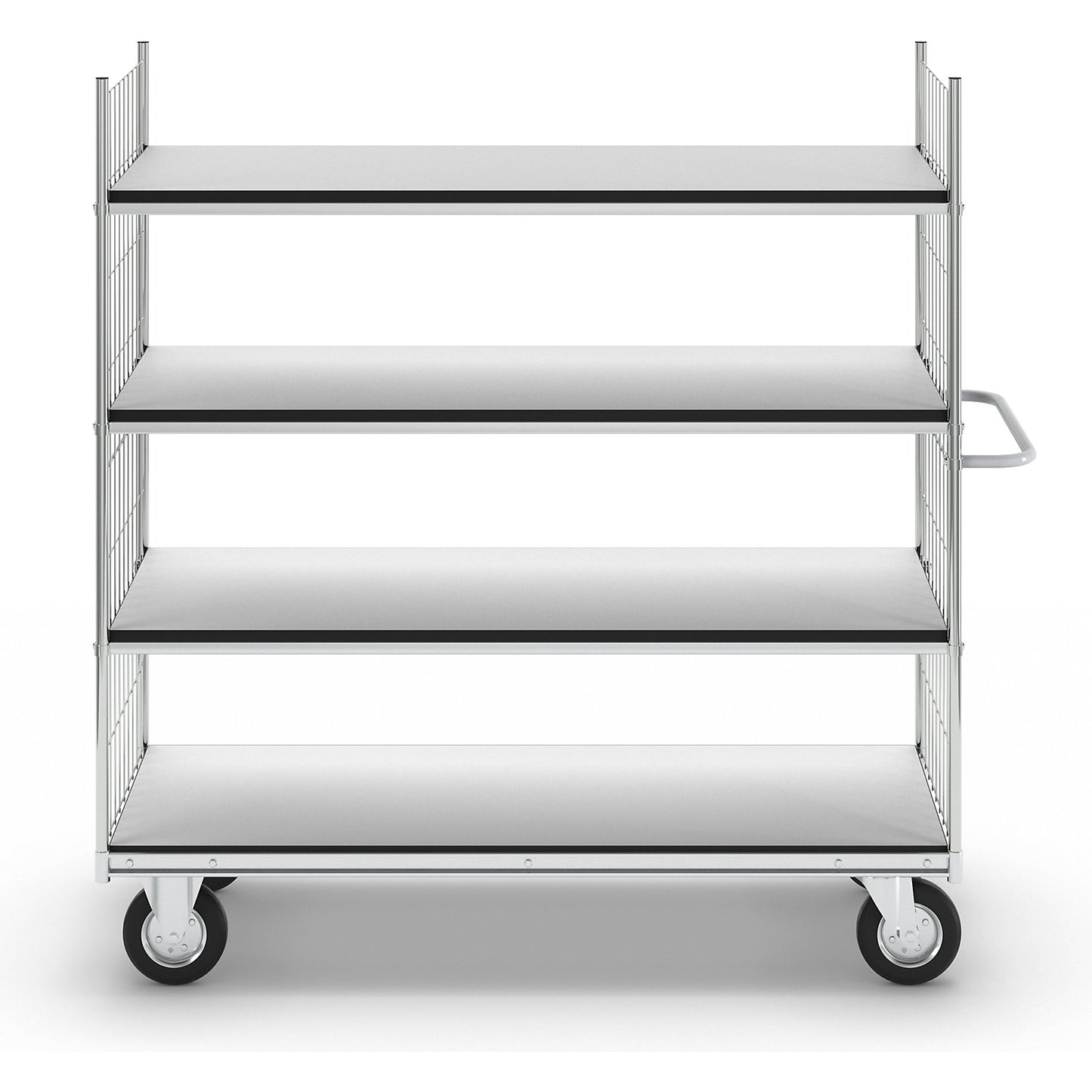 SERIES 300 ESD shelf truck, 4 shelves, LxWxH 1790 x 650 x 1730 mm.