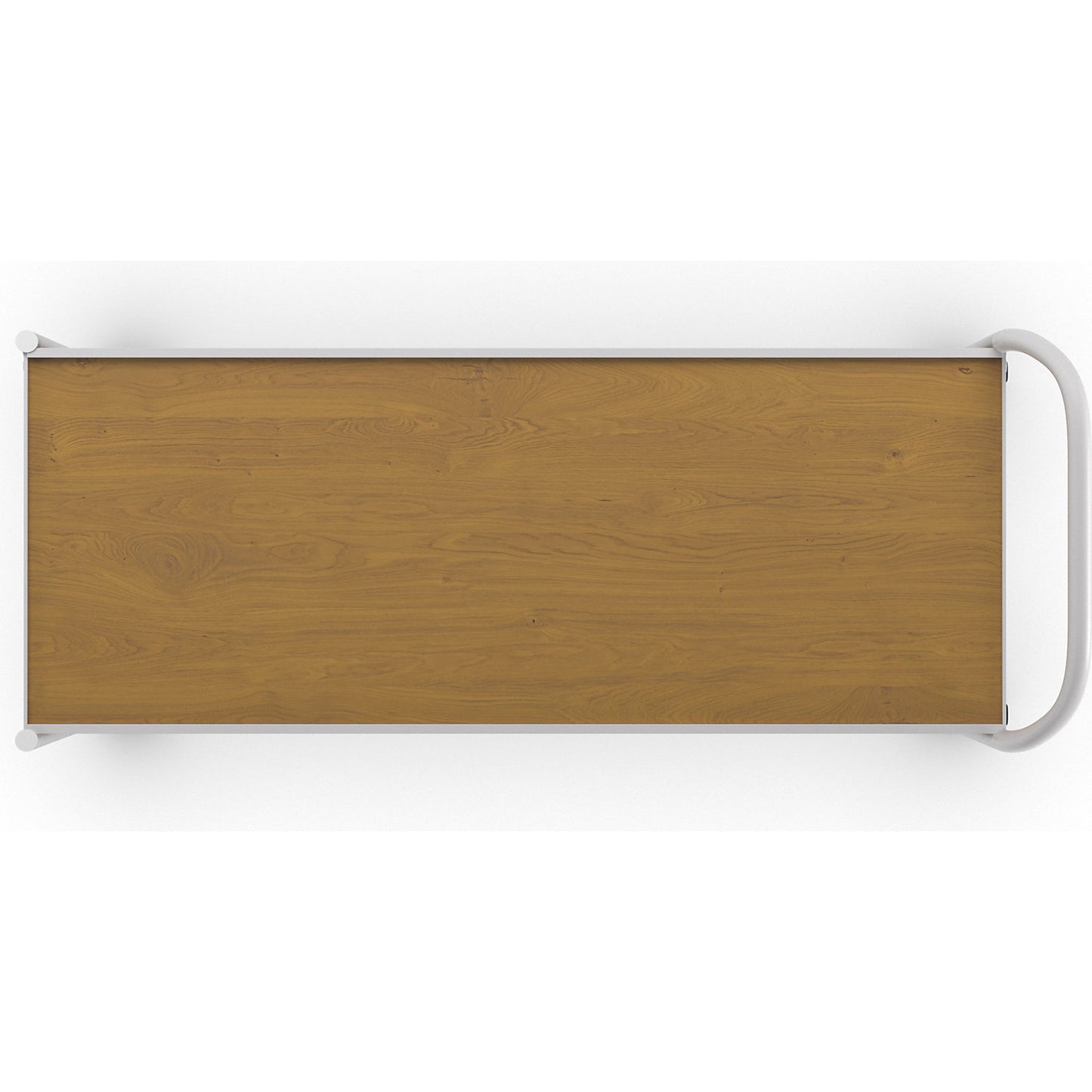 Table trolley, 2 shelves, LxW 1000 x 420 mm, grey/oak.