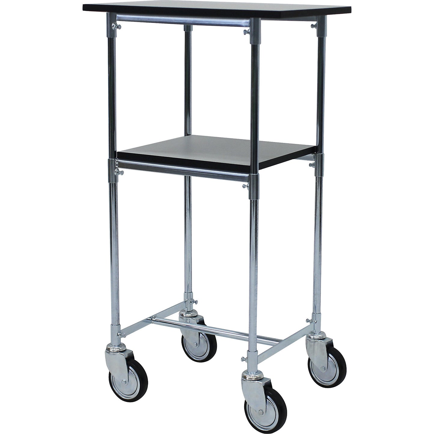 ESD table trolley, 2 shelves, LxW 600 x 430 mm.