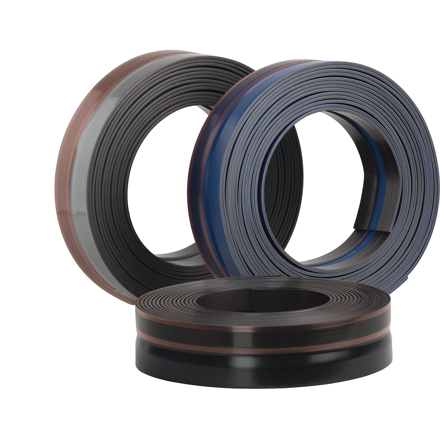 DURAFIX® ROLL self adhesive magnetic strip, 5 m on a roll, pack of 2, black.