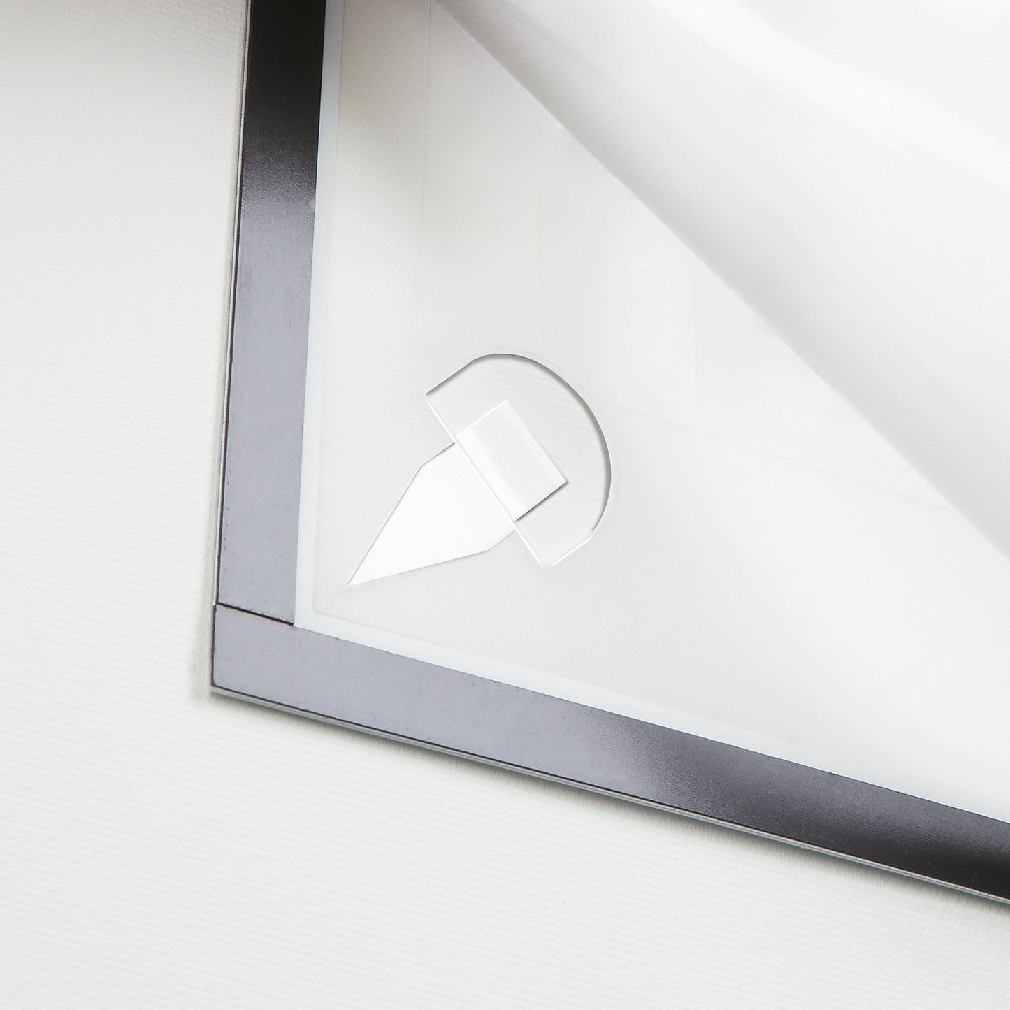 DURAFRAME® WALLPAPER display frame, for sensitive surfaces, e.g. wallpaper, for A4 format, black, pack of 5.