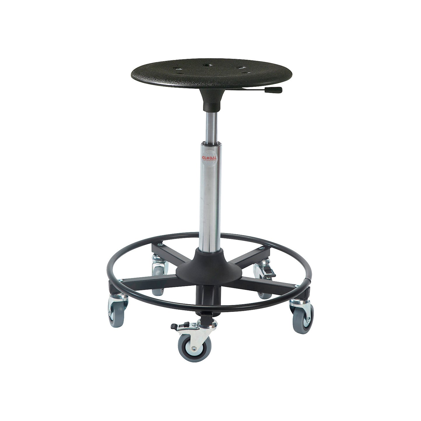 Welding and workshop stool, seat made of impact resistant plastic, seat height 540 - 800 mm, foot ring.