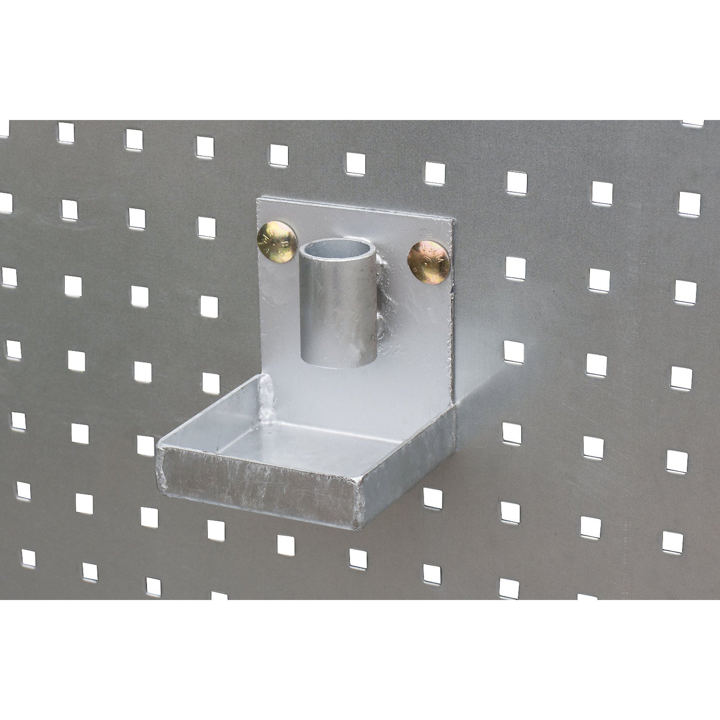 Holder for pump nozzle, with sump tray, sheet steel, hot dip galvanised.