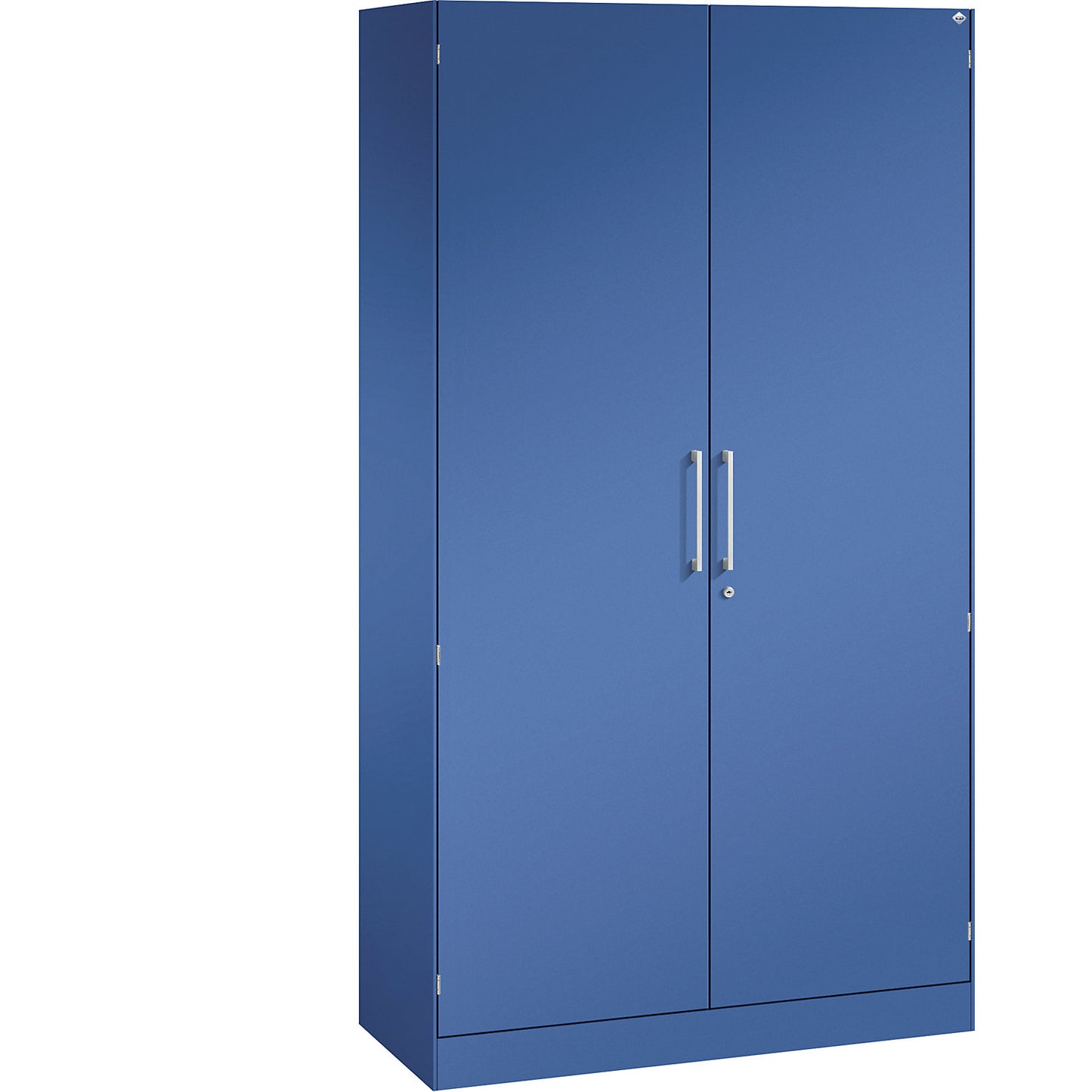 ASISTO double door cupboard, height 1980 mm, width 1000 mm, 4 shelves, gentian blue/gentian blue.